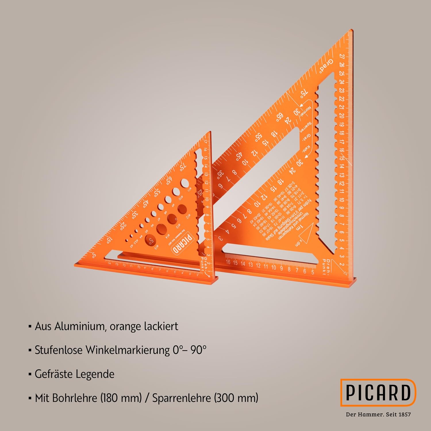 Picard Zimmermannswinkel Alu Set - 1 Stk.