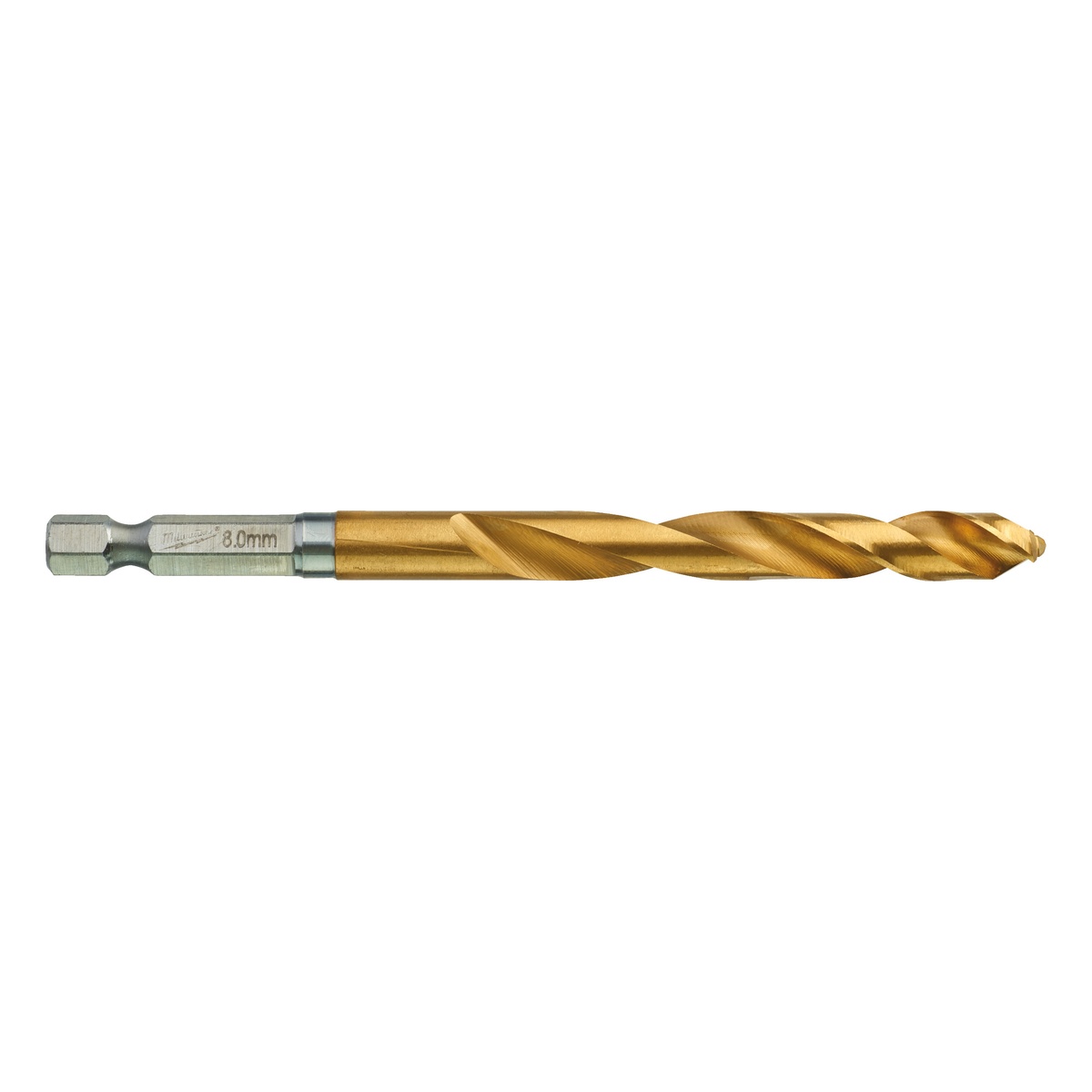 Milwaukee SHOCKWAVE Metallbohrer HSS-G RED HEX Titan 1/4" 8,0 mm - 5 Stk.