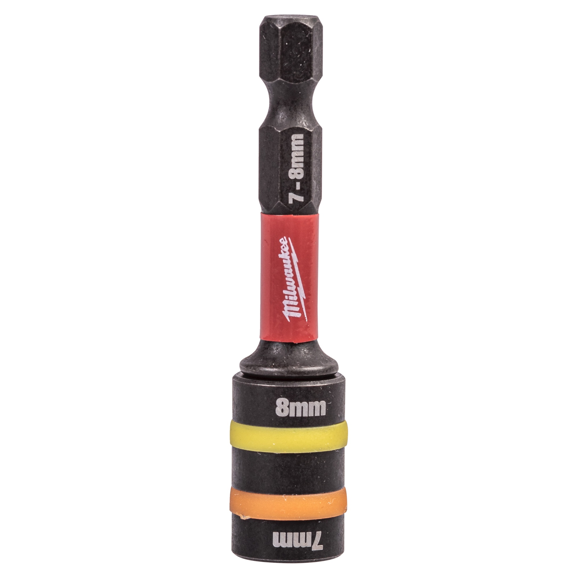 Milwaukee Dual-Size Steckschlüssel magnetisch SW 7 und 8 mm x 65 mm, SHOCKWAVE, für M4 bis M5