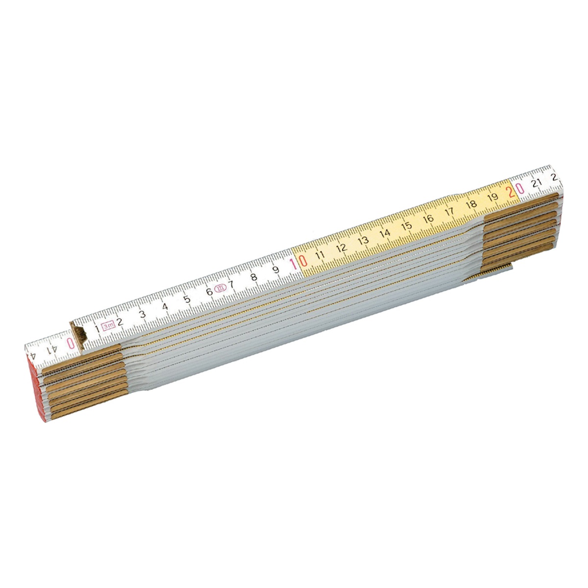 Stanley Maßstab Holz Weiß 2m/17mm