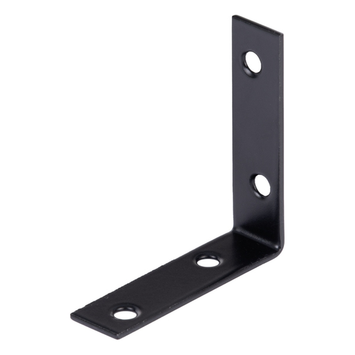 Alberts Stuhlwinkel, Stahl roh verzinkt, schwarz kunststoffbeschichtet, 60 x 60 x 16 mm - 1 Stk.