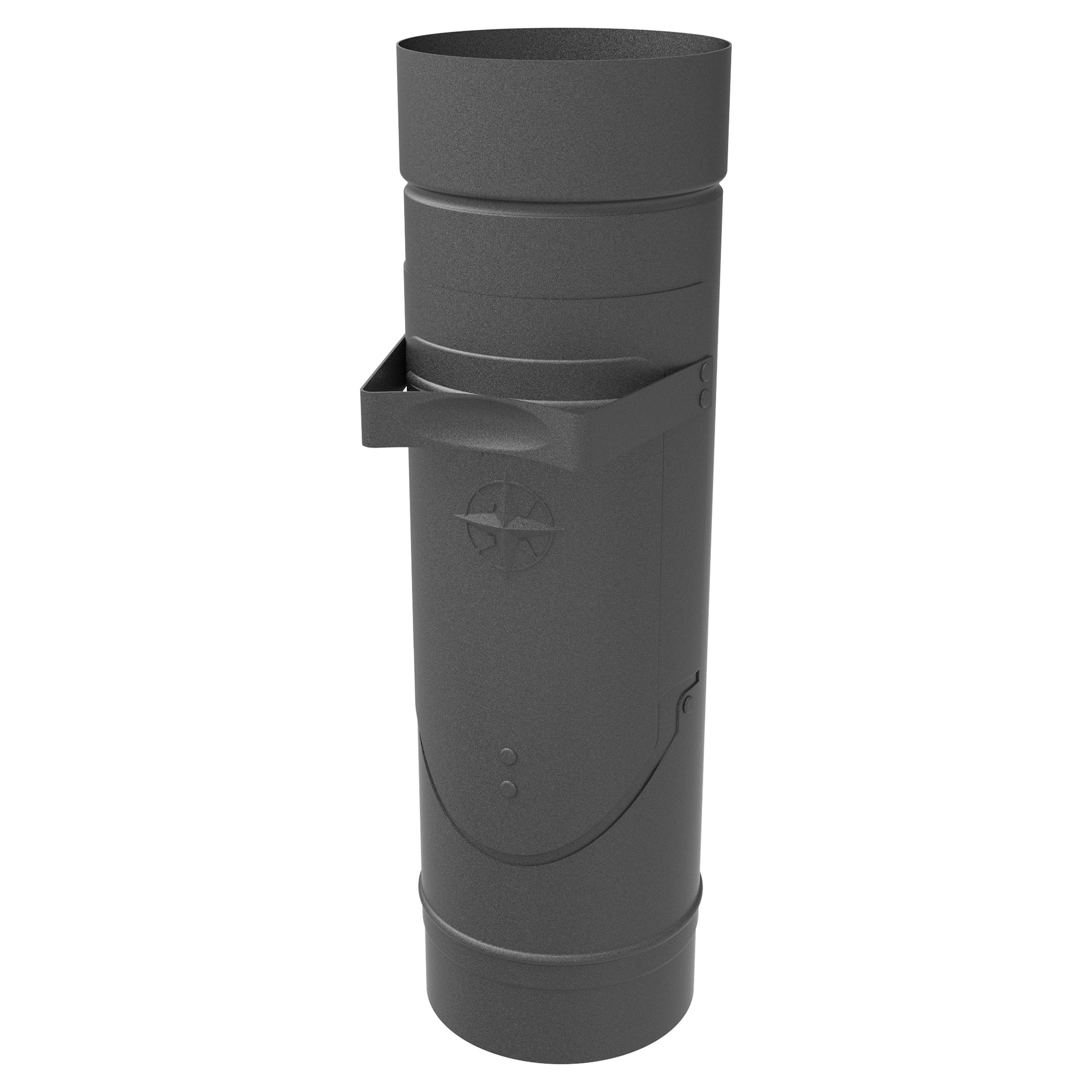 Zambelli Regenwasserklappe Ø 120 mm, Grau DB 703, COLORDUR, mit Sieb, mit Zambelli-Logo - 1 Stk.