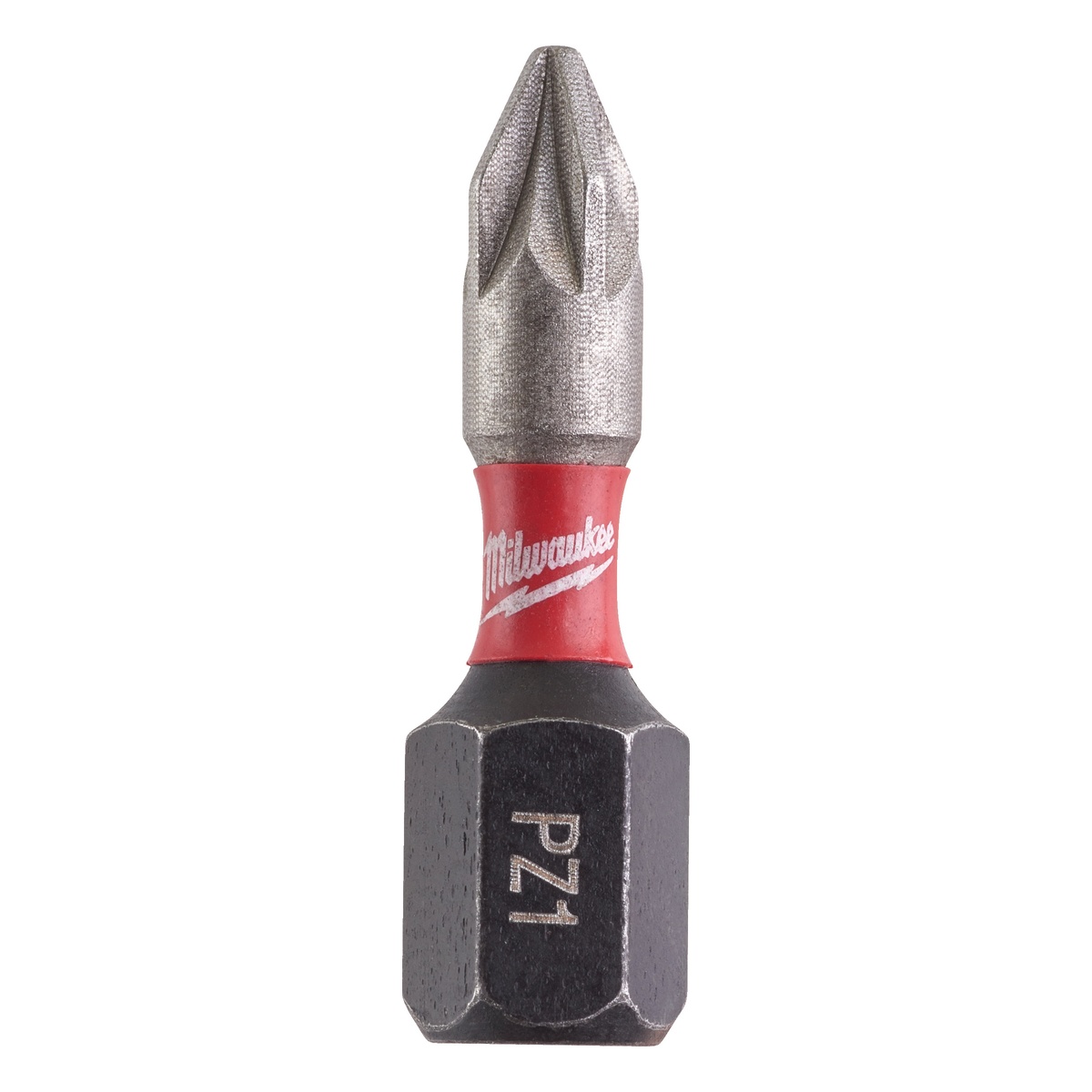 Milwaukee Bit Pozidriv PZ1 x 25 mm, SHOCKWAVE, schlagfest, 25 Stück in Dose