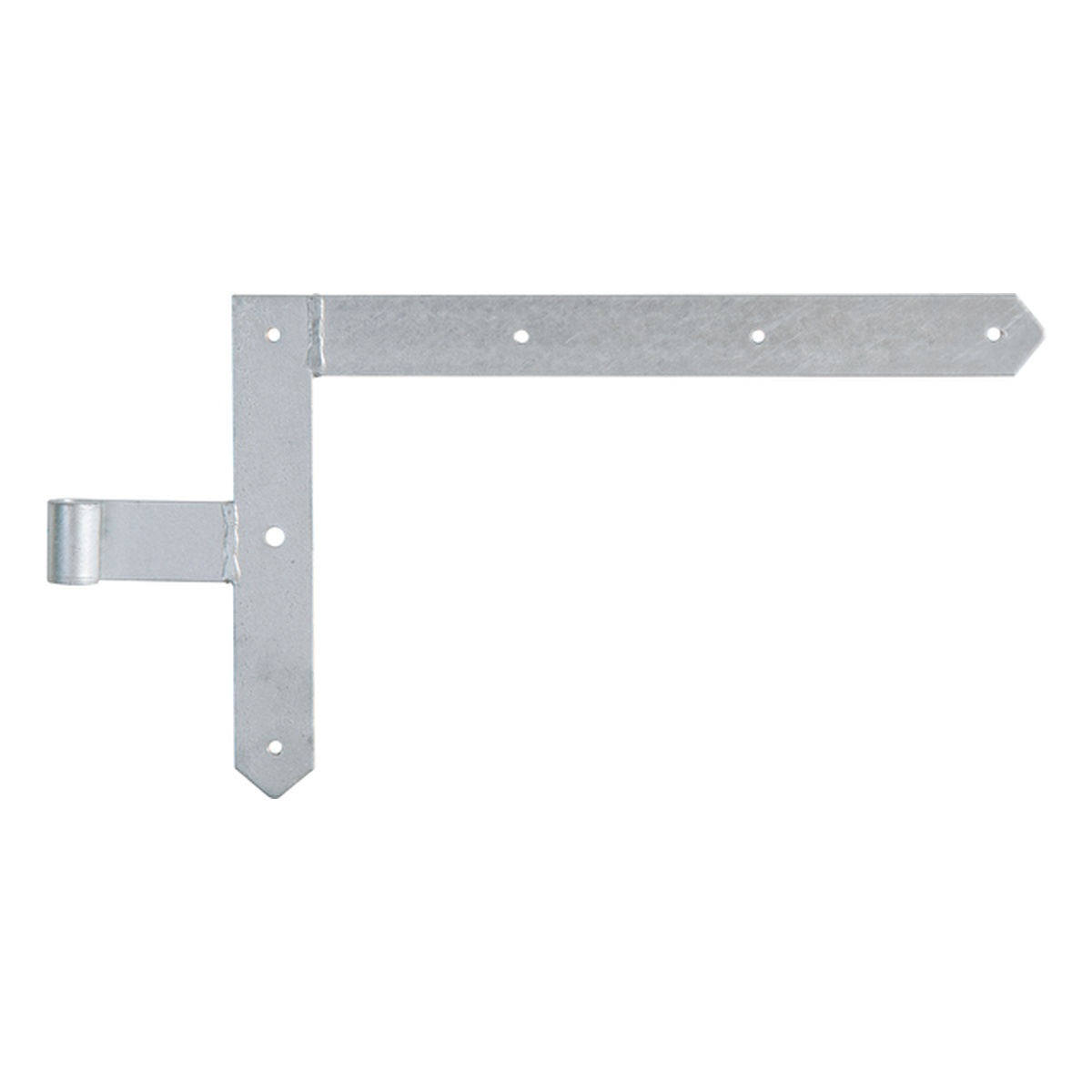 Alberts Tor-Winkelband, gerade, Abschluss spitz, 250 x 400 x Ø13 mm, oben, Stahl roh, feuerverzinkt - 1 Stk.