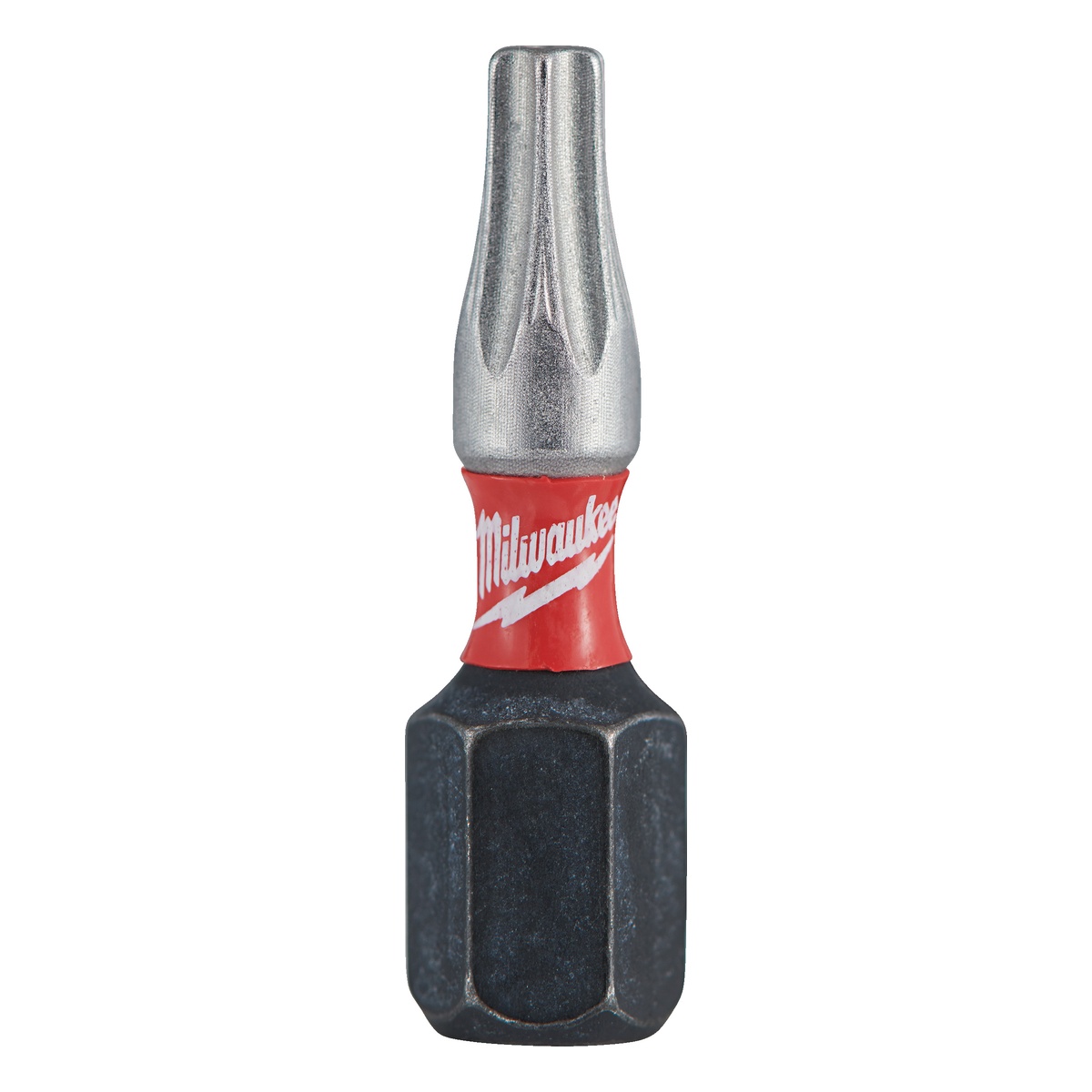 Milwaukee Bit Innensechsrund mit Bohrung TX BO15 x 25 mm, SHOCKWAVE, schlagfest, für Sicherheitsschrauben, 2 Stück
