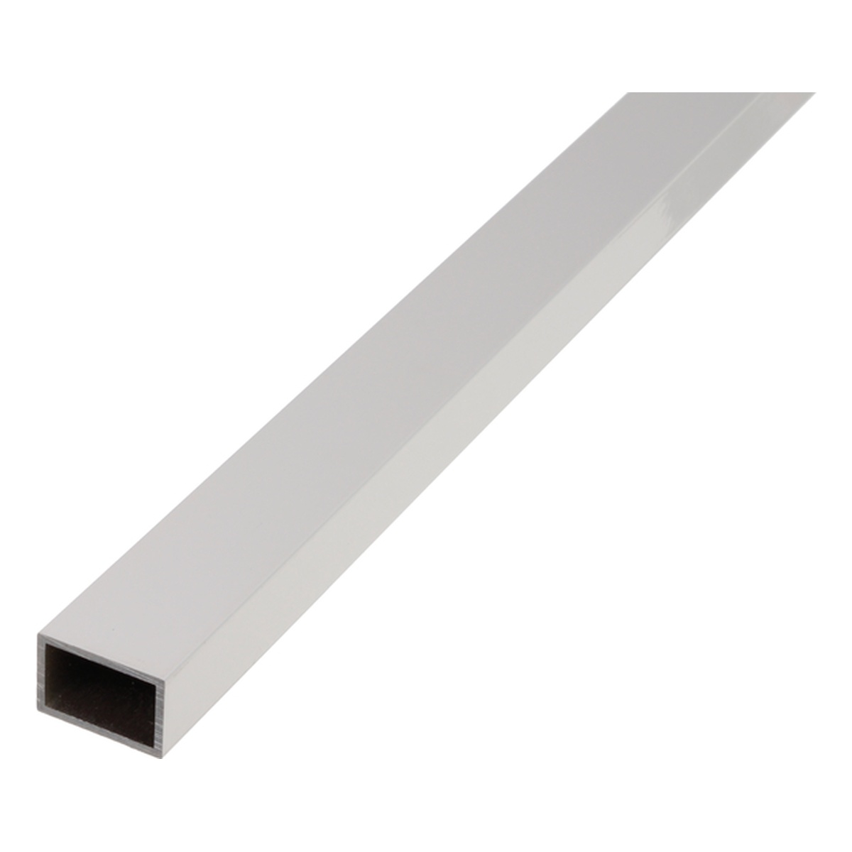 Alberts Rechteckrohr, 50 x 20 x 2 x 1000 mm, Aluminium, silberfarbig eloxiert - 1 Stk.