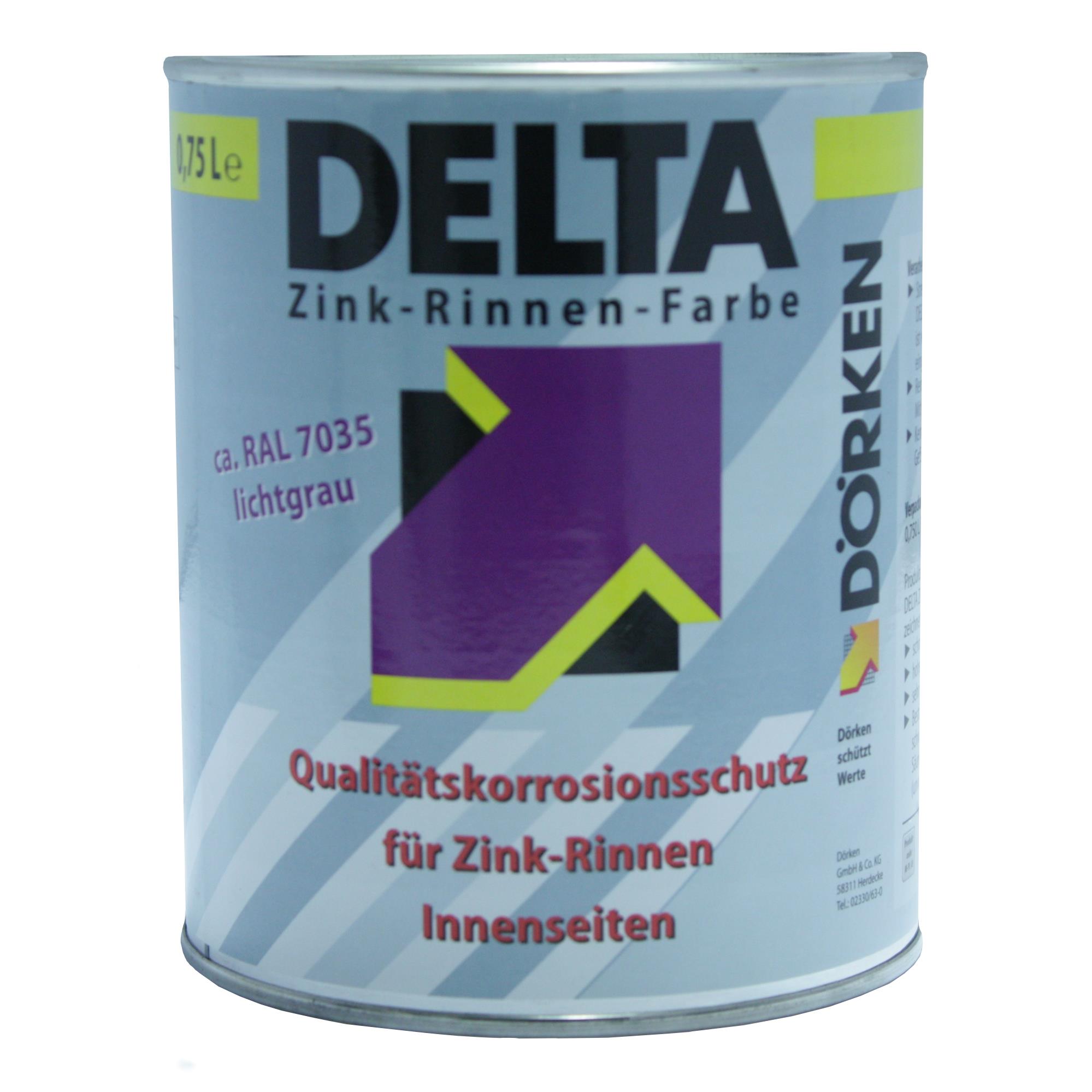 Dörken Delta-Zink Rinnenfarbe RAL 7035 Lichtgrau 750 ml