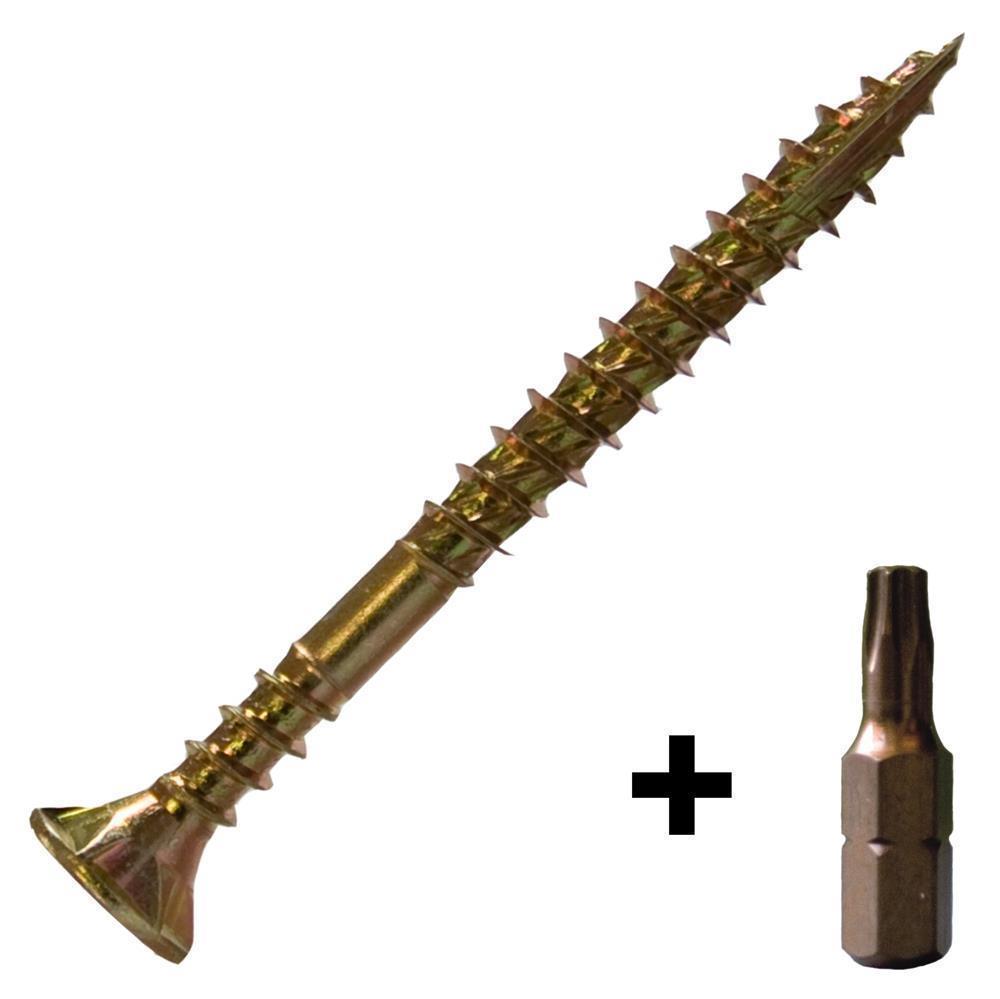 RE-Schraub OSB Plattenschraube 4,5 x 60 mm 200 Stück mit Bit RE-Schraub OSB Plattenschraube 4,5 x 60 mm 200 Stück mit Bit