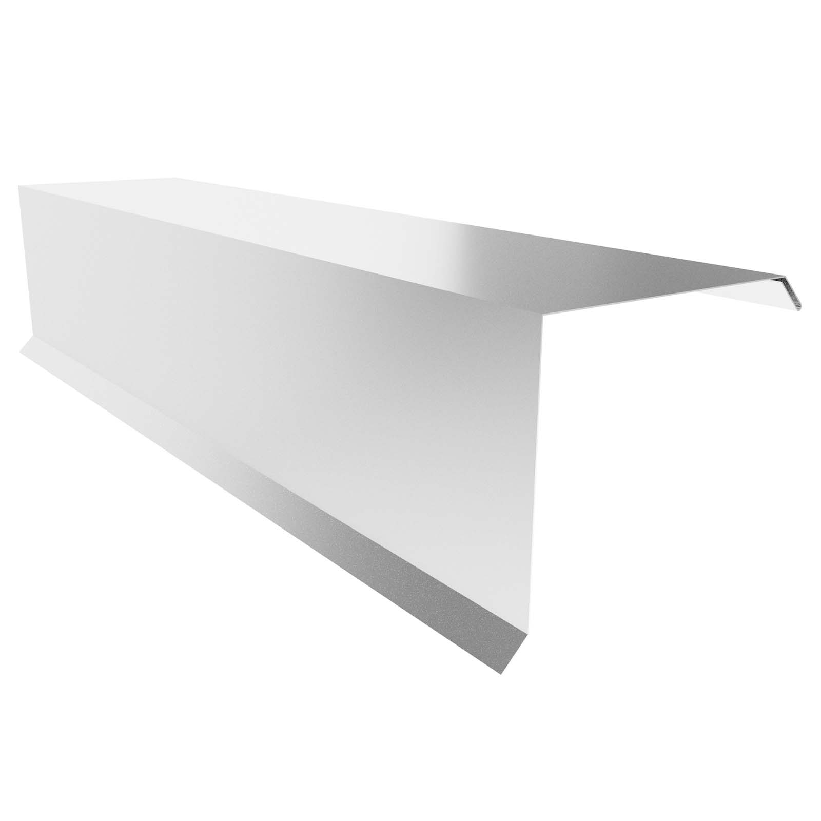 Ortgangblech 110/100 2m, 0,5mm, RAL9010 Reinweiss