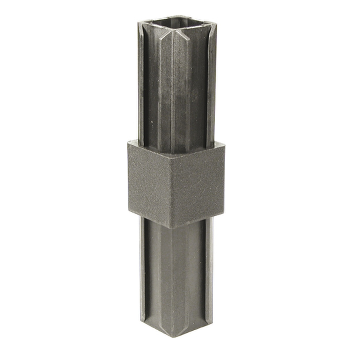Alberts XD-Rohrverbinder, gerade, für Rohr: 20 x 20 x 1,5 mm, Polyamid 6, Farbe: schwarz - 1 Stk.