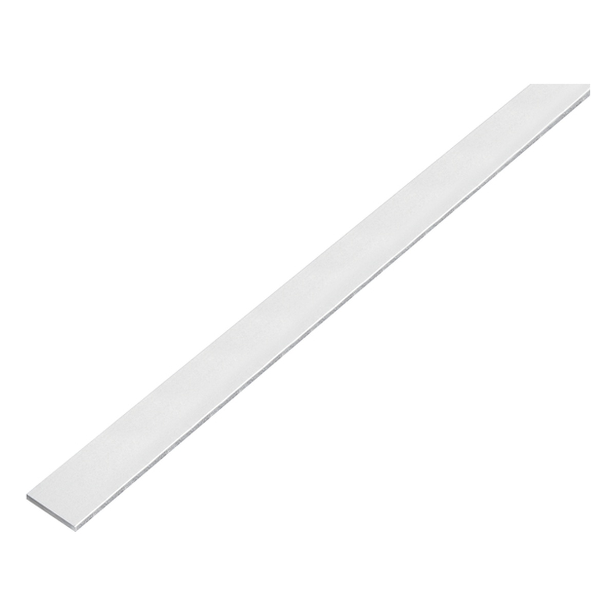 Alberts Flachstange, selbstklebend, 15 x 2 x 1000 mm, Aluminium, kugelgestrahlt silber - 1 Stk.