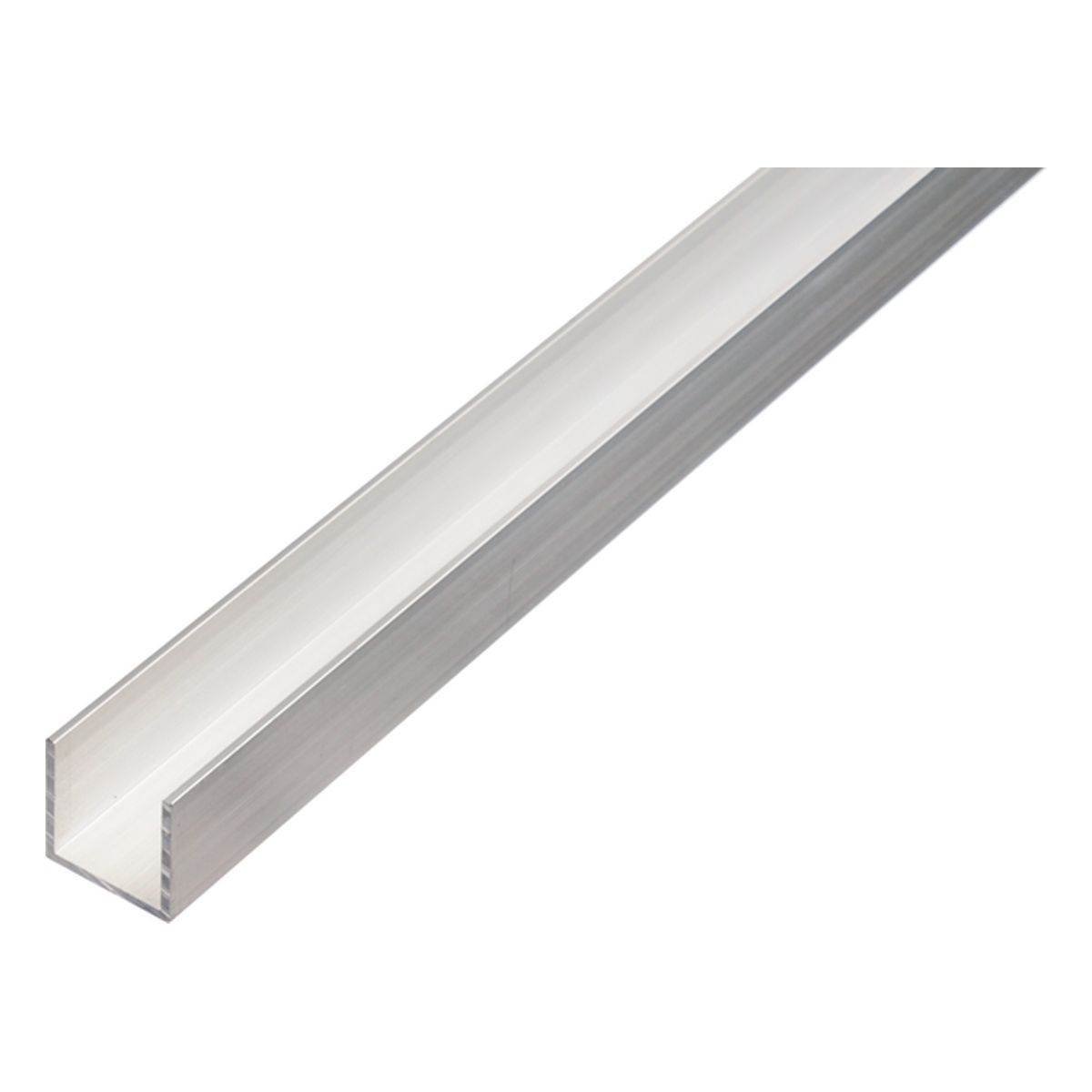 Alberts BA-Profil, U-Form, 25 x 25 x 2 x 1000 mm, Aluminium, natur - 1 Stk.