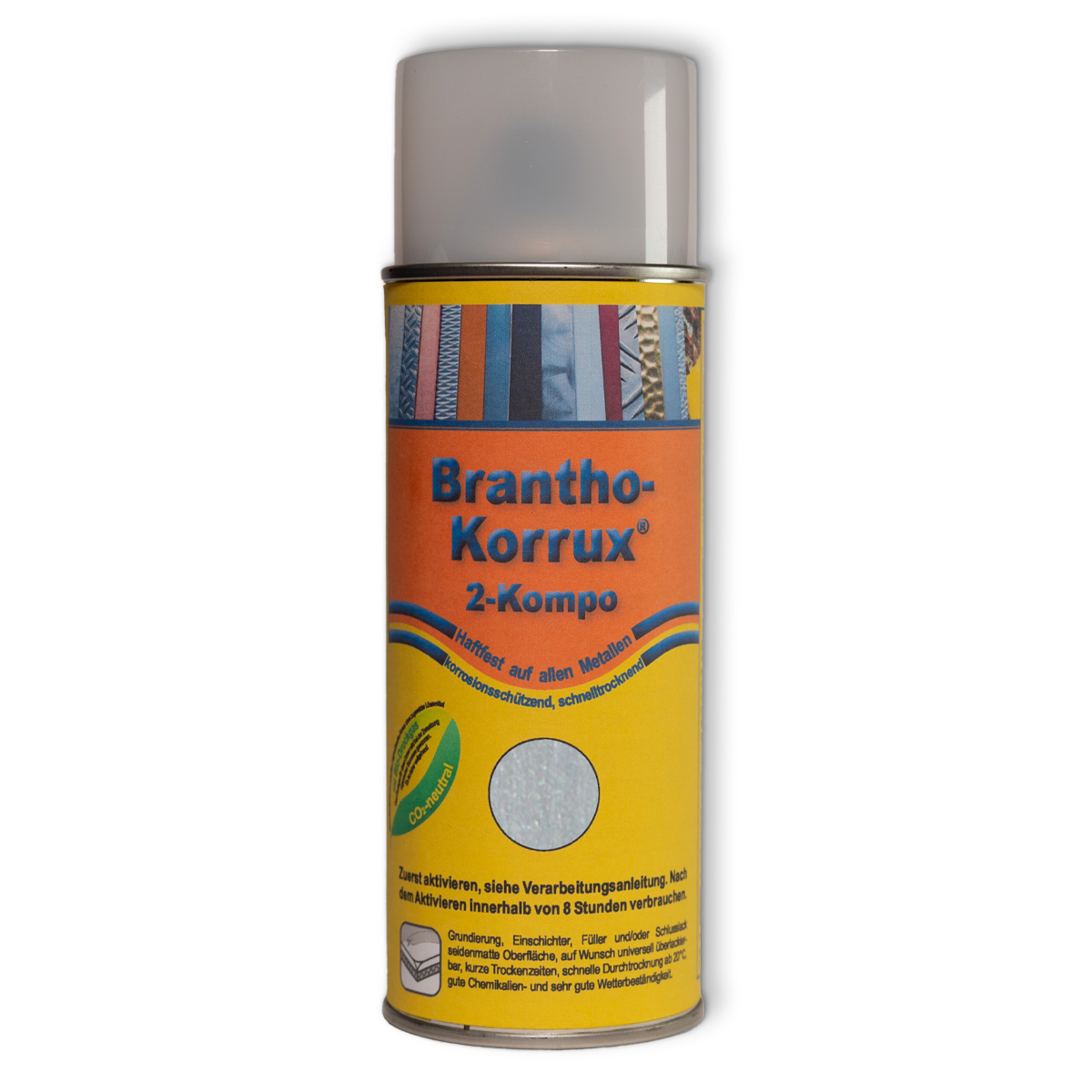 Brantho-Korrux "2-Kompo" Komfort-Sprühdose RAL9006 weißalu/silberalu 400 ml