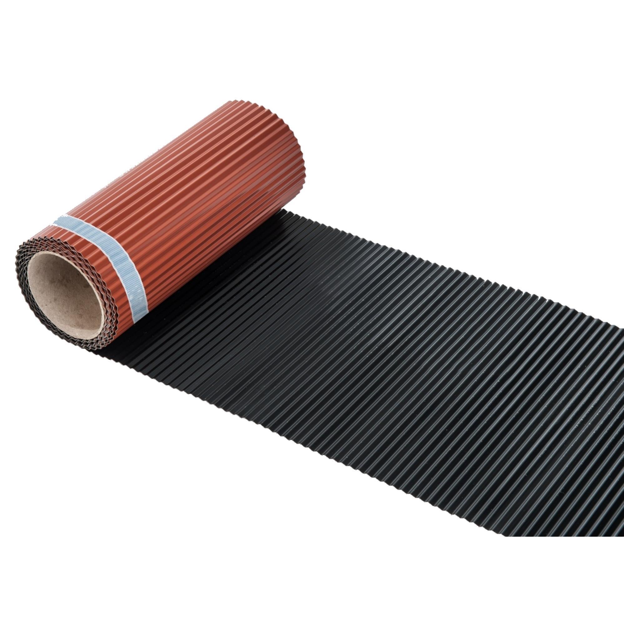 Universal-Traufenrolle Alu mit Butylkleber 240 mm x 10000 mm Schwarz