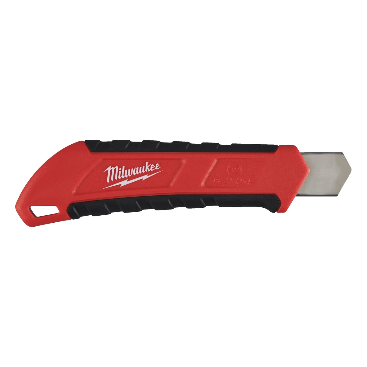 Milwaukee Cuttermesser 18 mm mit Abbrechklinge, Metall-Feststellrad mit Schnellgewinde, Softgrip
