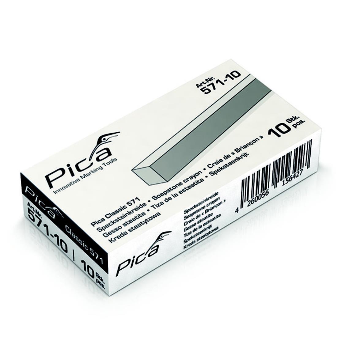 Pica Specksteinkreide, 10x10x100mm, 10er