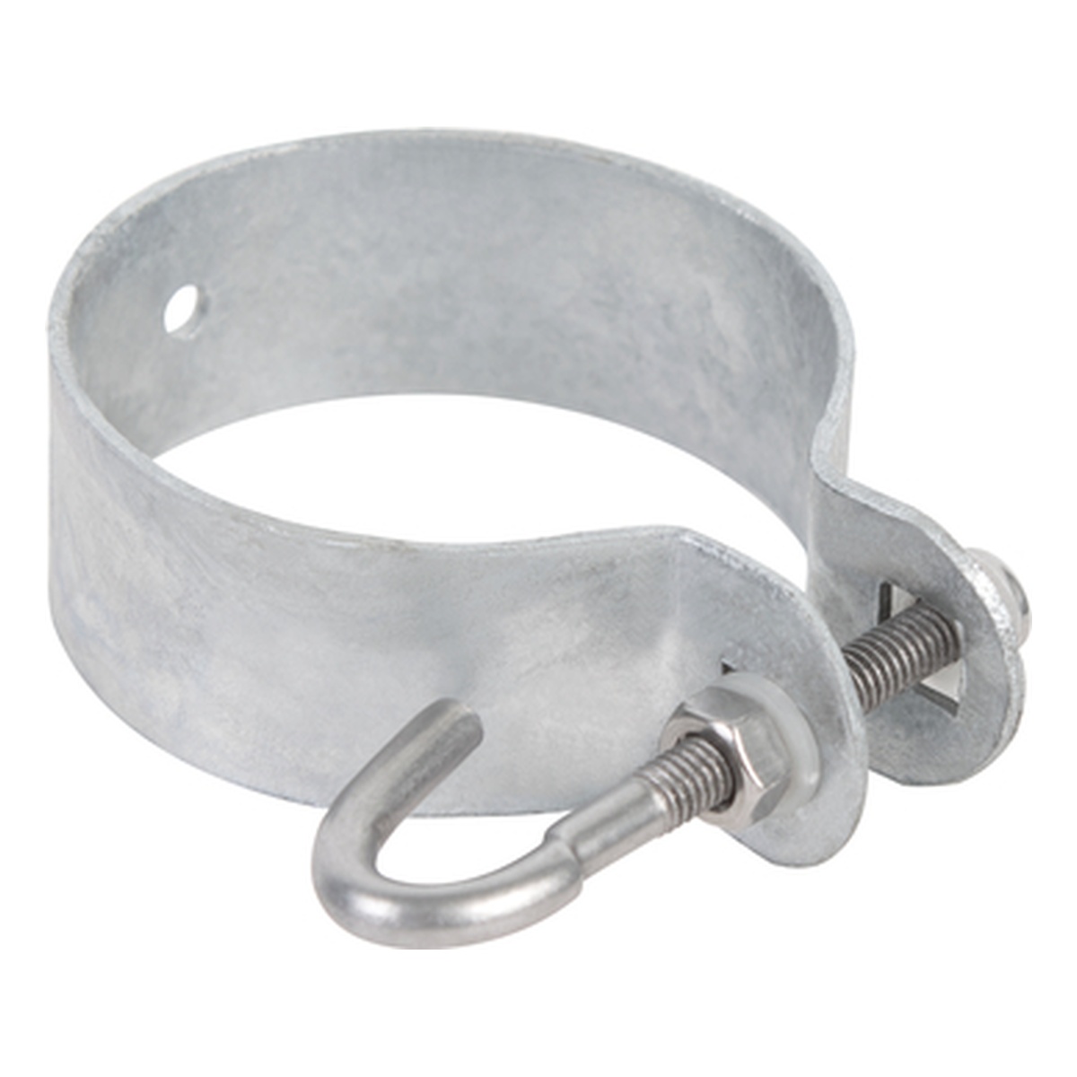 Alberts Schelle zur Befestigung von Geflechtspannstäben, 65 x 87,5 x 25 mm, Stahl roh, feuerverzinkt - 1 Stk.