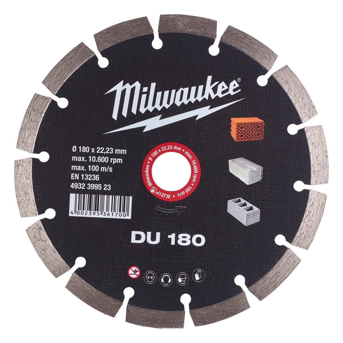 Milwaukee Diamanttrennscheibe DU 180 mm Universal - 1 Stk.