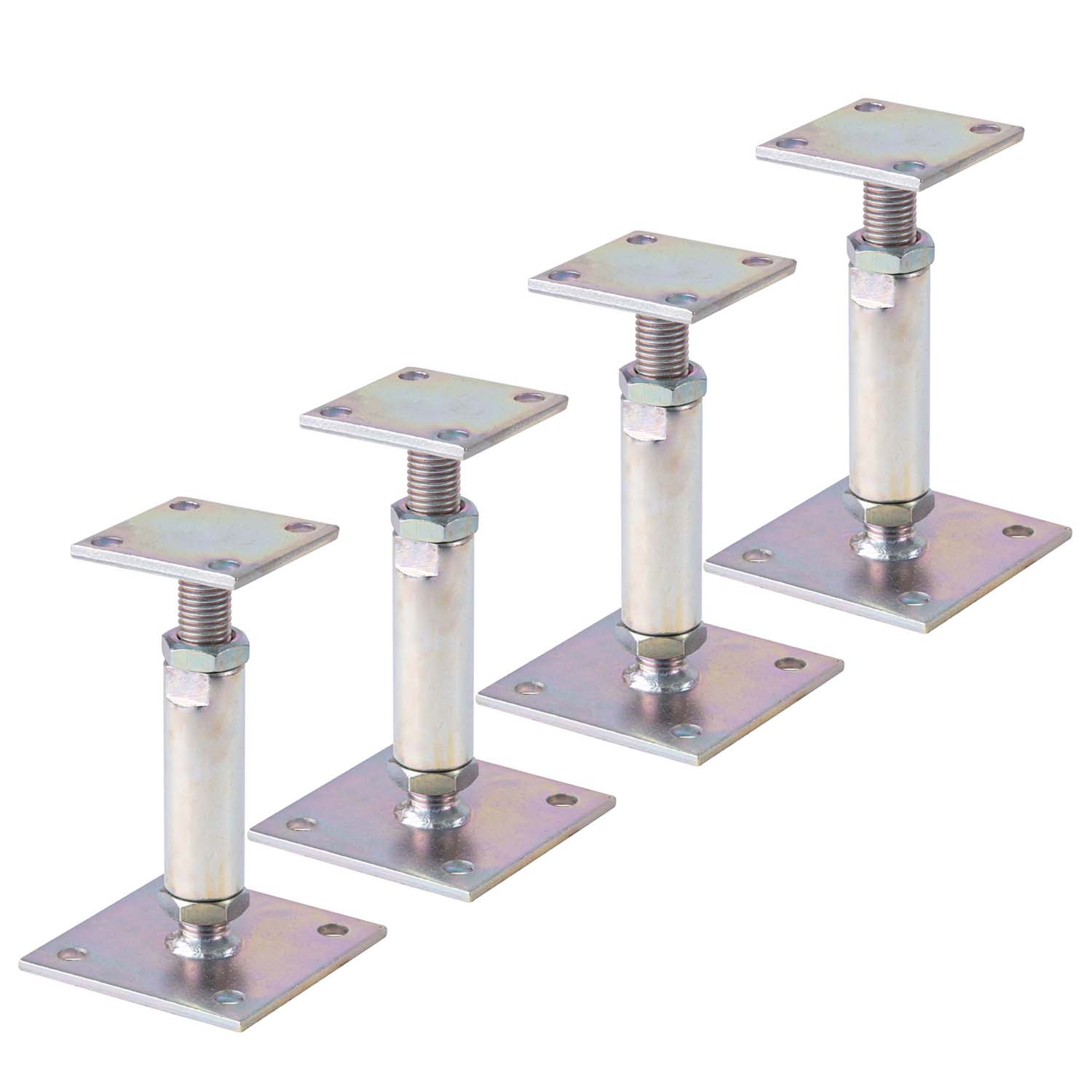 Alberts 4x Pfostenträger, verstellbar 150-190 mm, verzinkt
