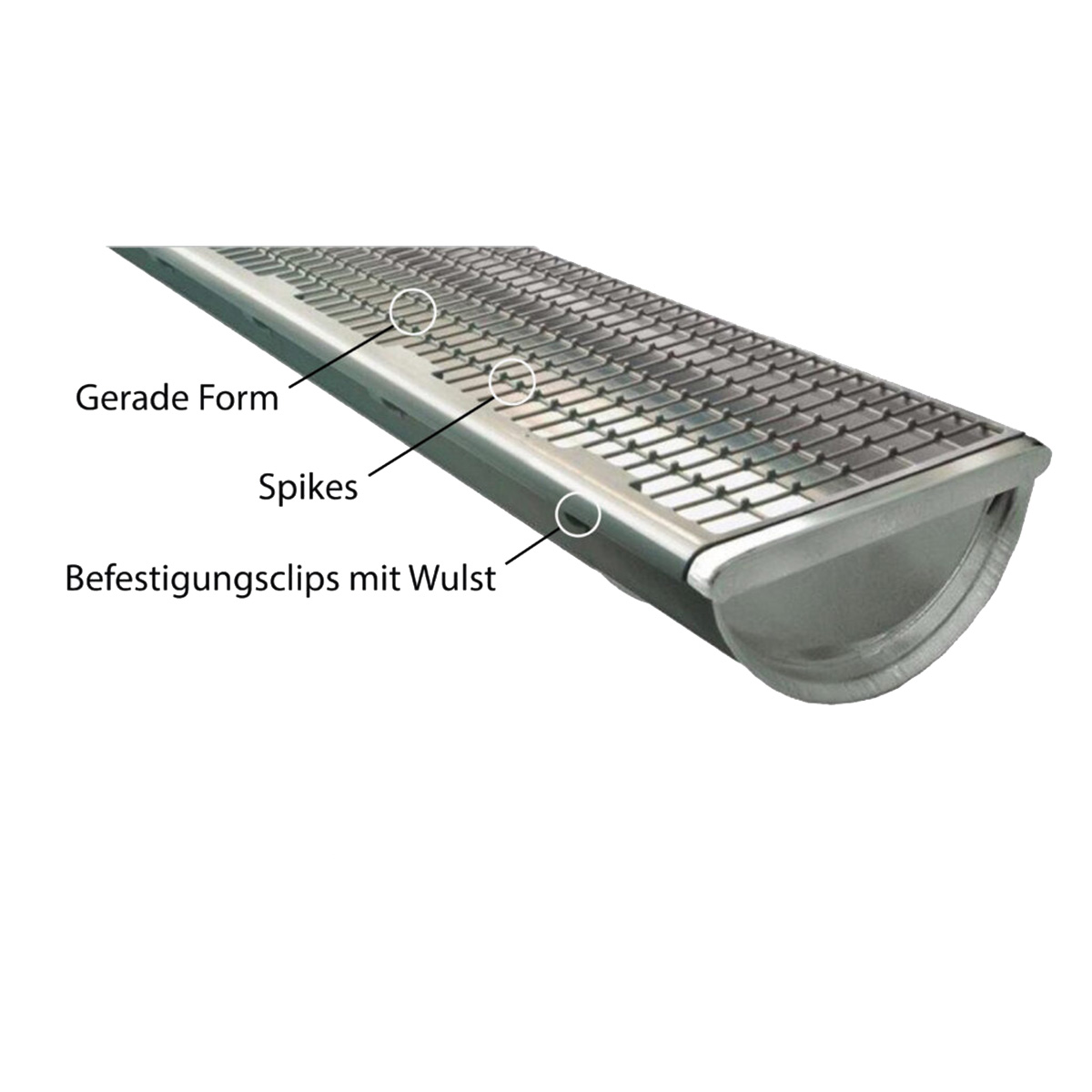 Allform DARIFIX 1 m Sandfarben Dachrinnen Laubschutz Dachrinnengitter