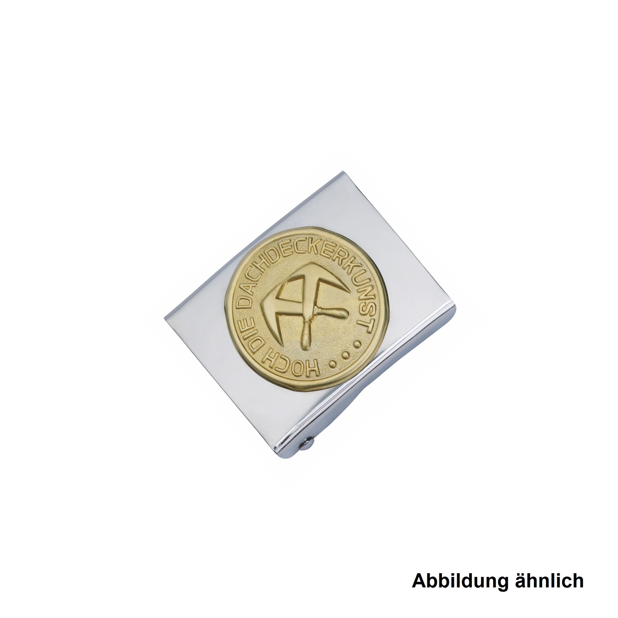 Freund Koppelschloss Dachdecker Neusilberausführung, Messing-Emblem, 45 g