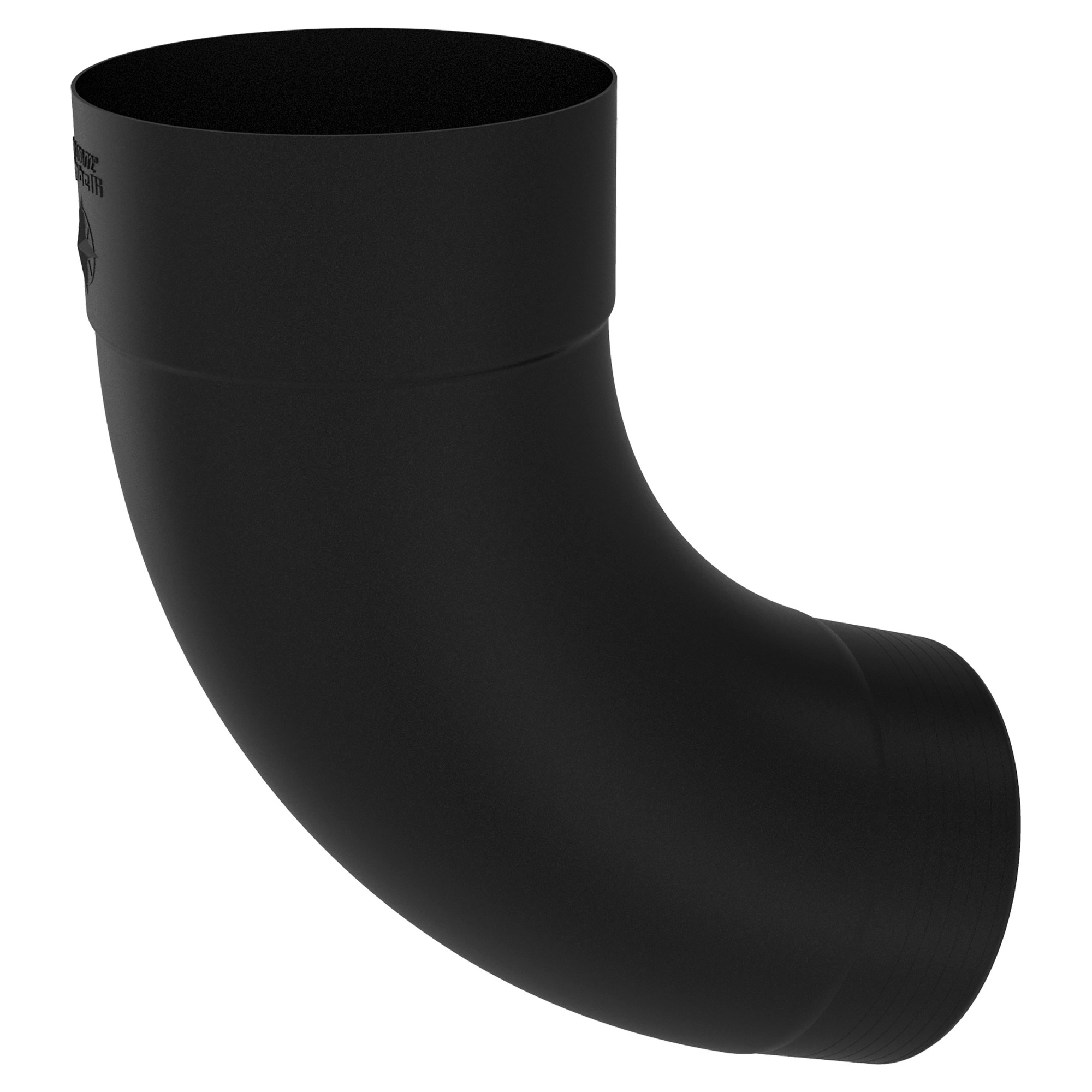 Zambelli Fallrohrbogen Meister-Bogen 72° 80 mm, Schwarz RAL 9005, COLORDUR - 1 Stk.