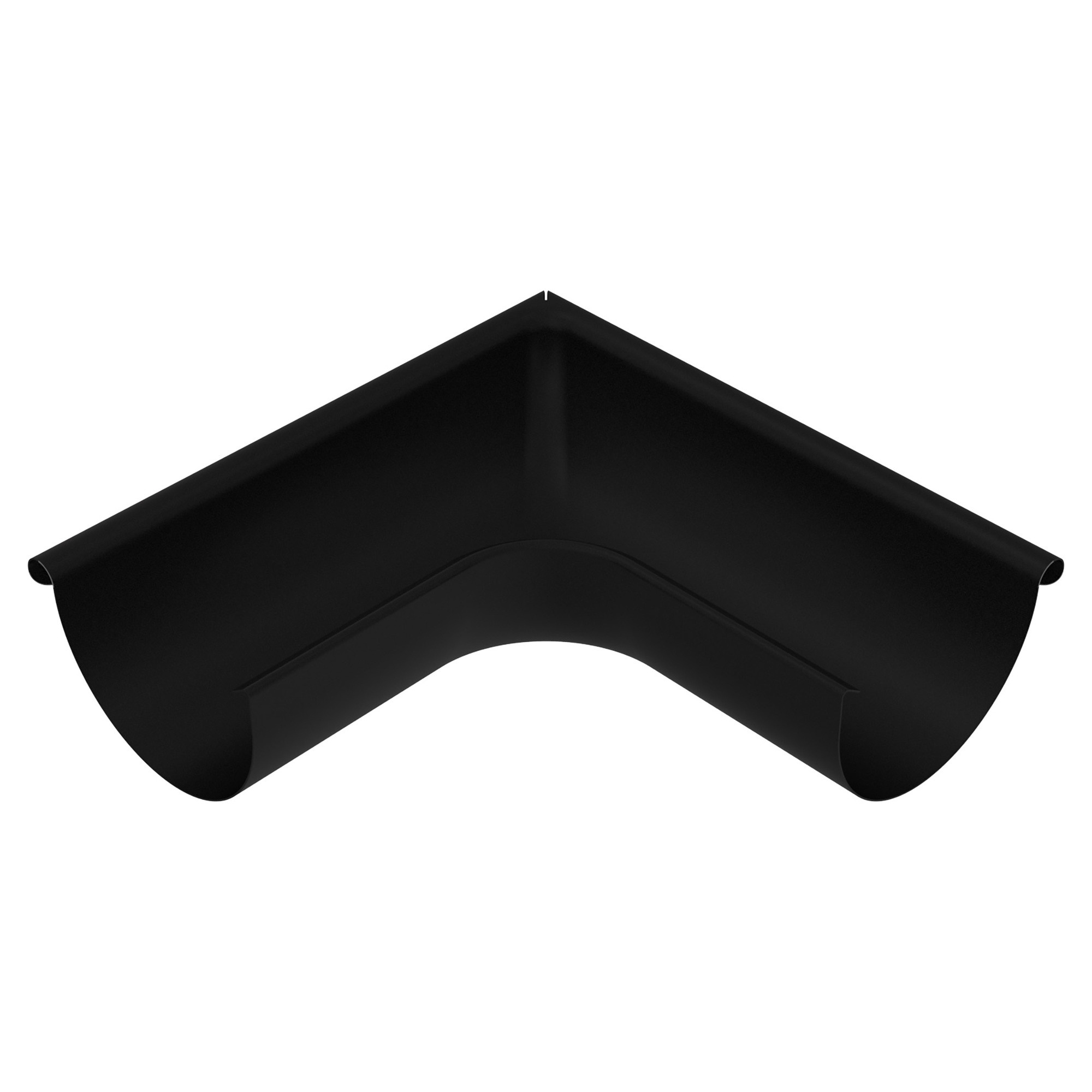 Zambelli Rinnenwinkel Meister-Winkel 280, 7-teilig, Schenkellänge 300 mm, Außeneck, Schwarz RAL 9005, COLORDUR, mit Zambelli-Logo - 1 Stk.