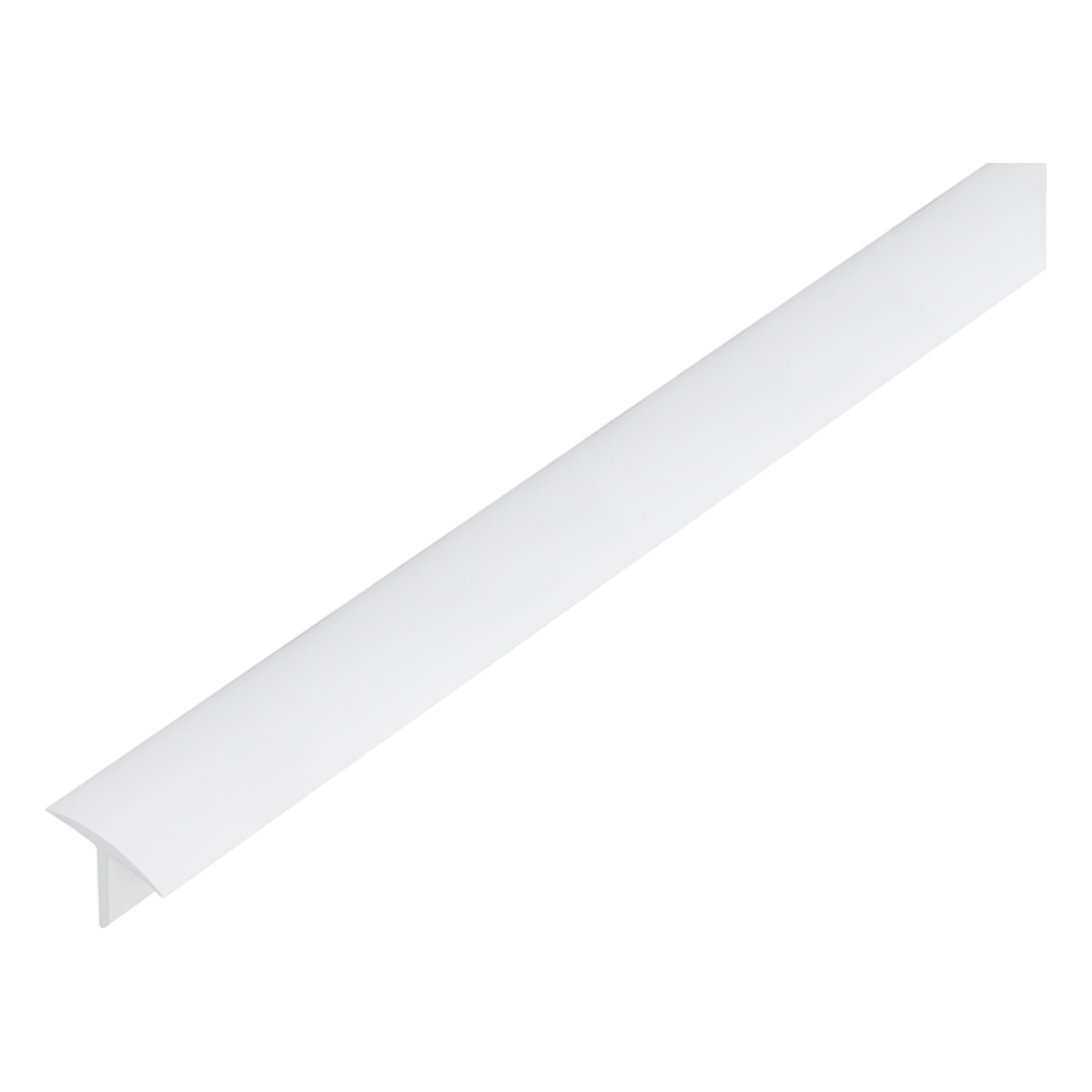 Alberts T-Profil, 25 x 18 x 2 x 2600 mm, PVC-U, Farbe: weiß - 1 Stk.