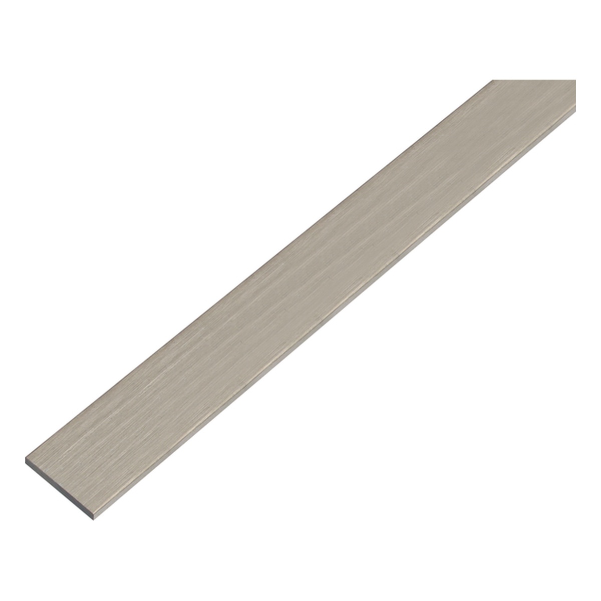 Alberts Flachstange, selbstklebend, 25 x 2 x 1000 mm, Aluminium, edelstahldesign, dunkel - 1 Stk.