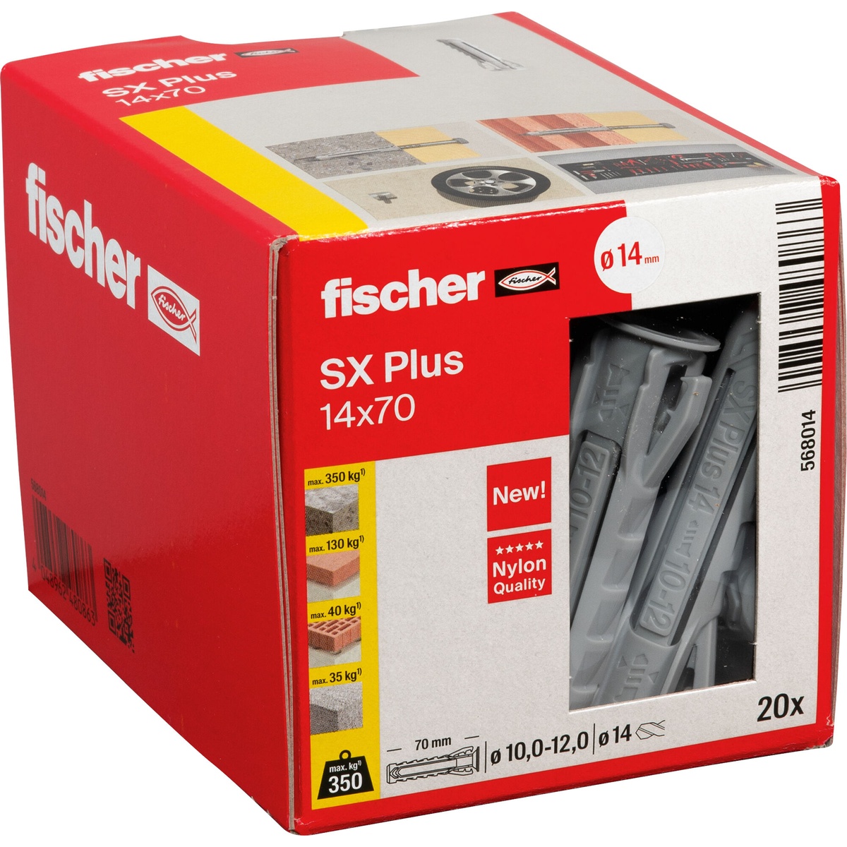 Fischer Dübel SX Plus 14x70 mm 20 Stk.