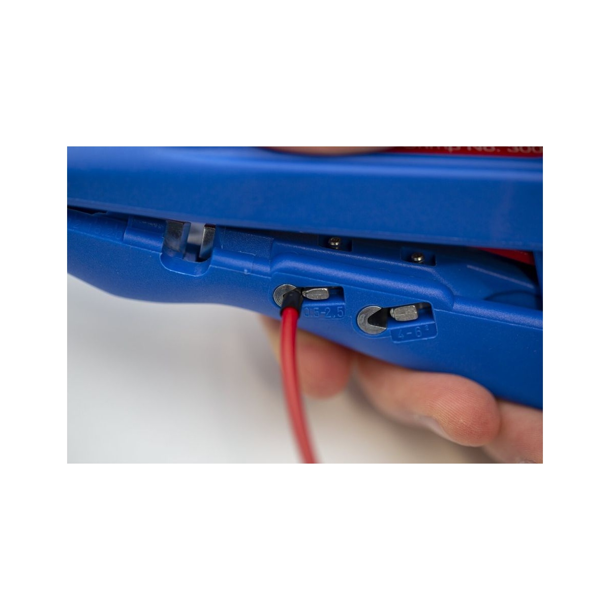 WEICON Abisolier- und Crimpzange Duo-Crimp No. 300, 0,5-6 mm², mit Seitenschneider