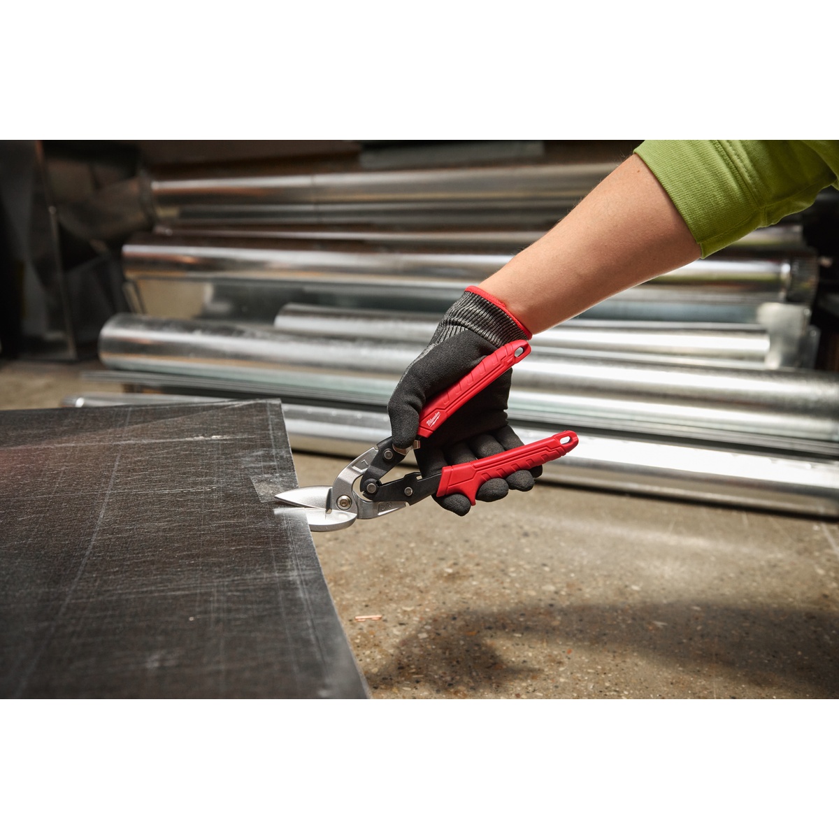 Milwaukee Gebogene Blechschere links - 1 Stk. Milwaukee Gebogene Blechschere links - 1 Stk.