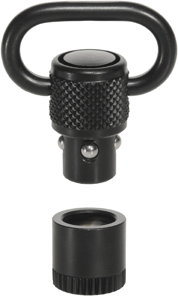 Halder Riemenbügel schmal mit Buchse für Holz, drehbar, schwarz, für 23-mm-Riemen