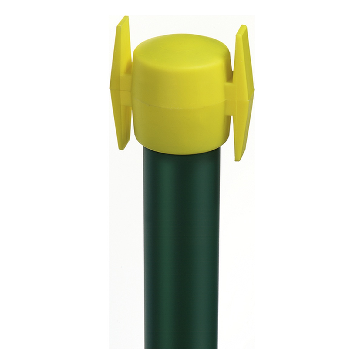 Alberts Wäschepfahl mit Kreuzkopf, 42 x 42 x 2000 mm, Stahl roh, zinkphosphatiert, grün kunststoffbeschichtet RAL 6005 - 1 Stk.