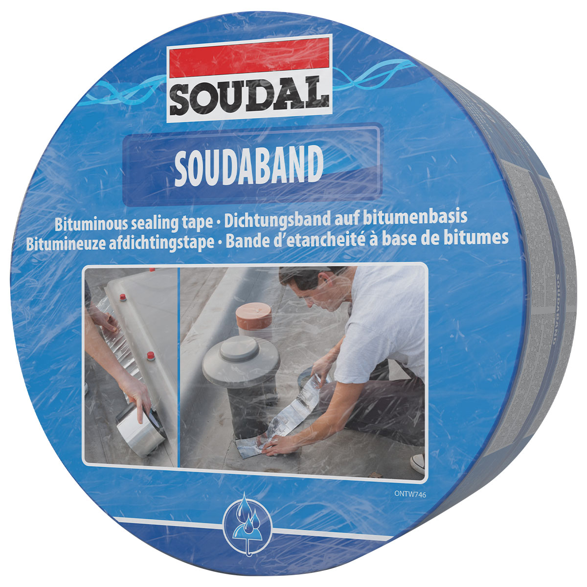 Soudal Bitumen-Dichtband Soudaband 100 mm x 10 m, Alu