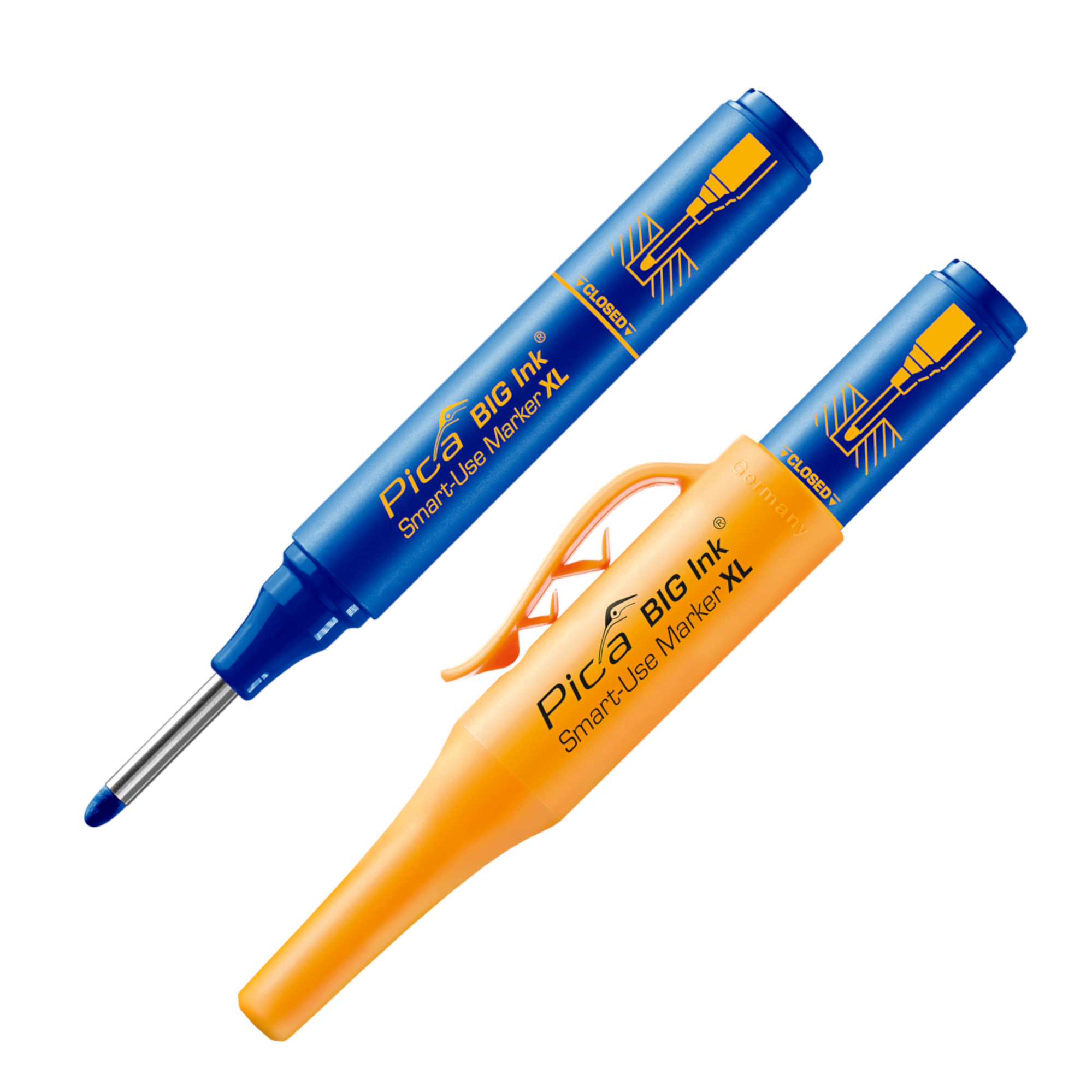 Pica BIG Ink Smart-Use Marker XL 170, 2-4 mm, blau, Permanent- und Tieflochmarker
