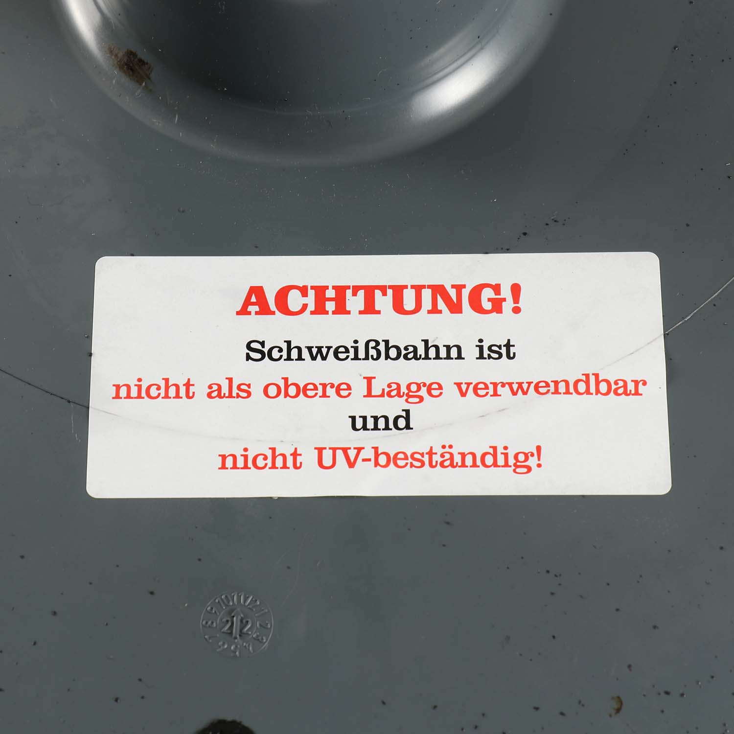 Fleck Flachdach-Unterteil DN 70 mit Flansch aus Bitumen-Schweißbahn