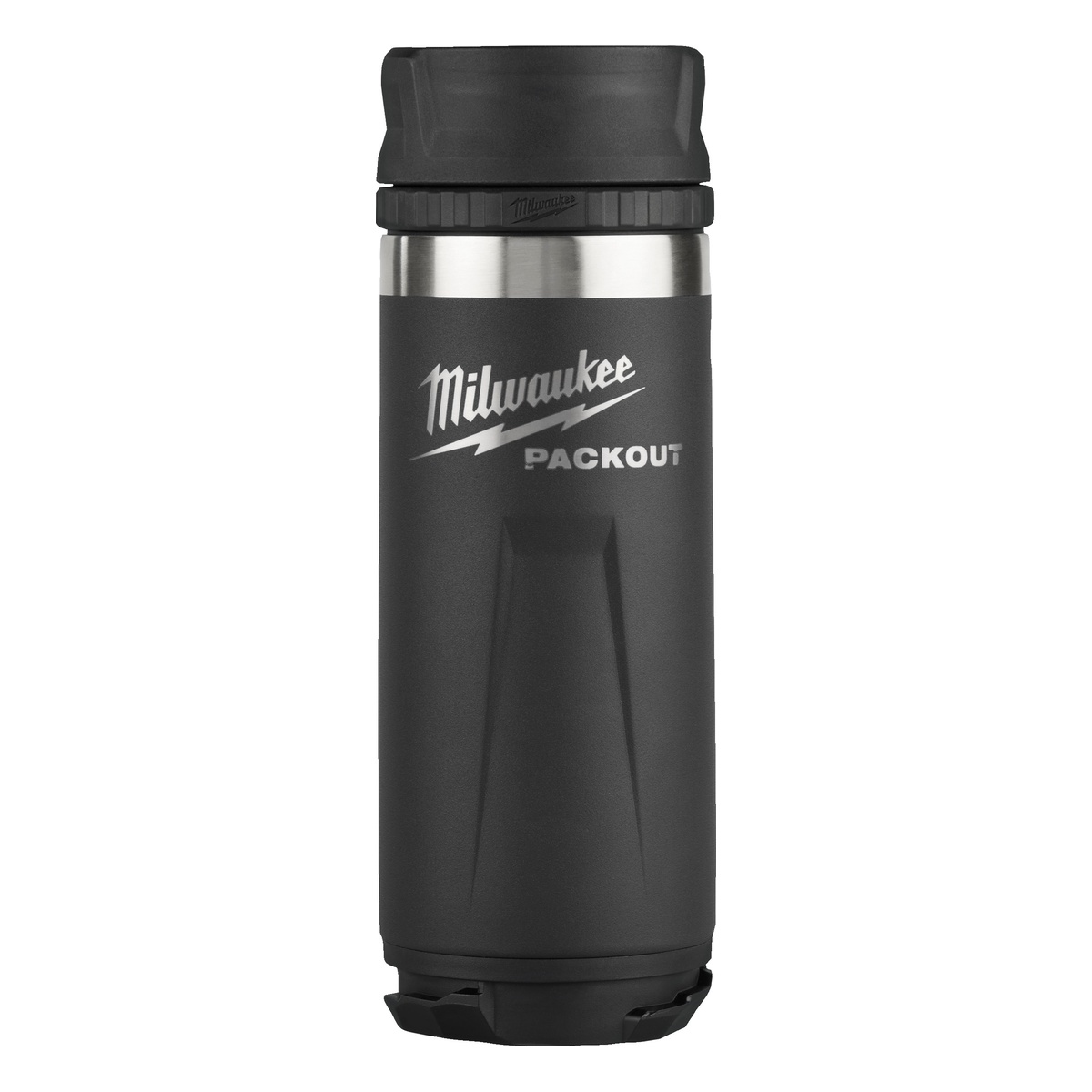 Milwaukee PACKOUT Isolierflasche 530 ml, mit Trinkdeckel, schwarz - 1 Stk.