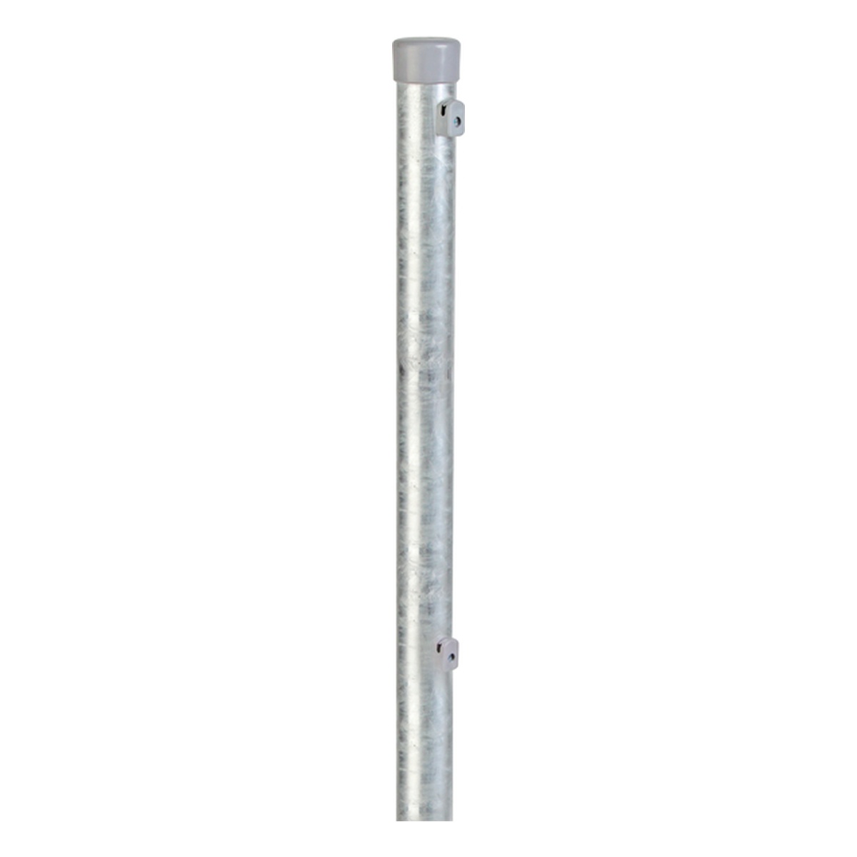 Alberts Zaunpfosten für Maschendrahtzäune, 42 x 42 x 1750 mm, Geflechthöhe: 1250 mm, Stahl roh, feuerverzinkt - 1 Stk.