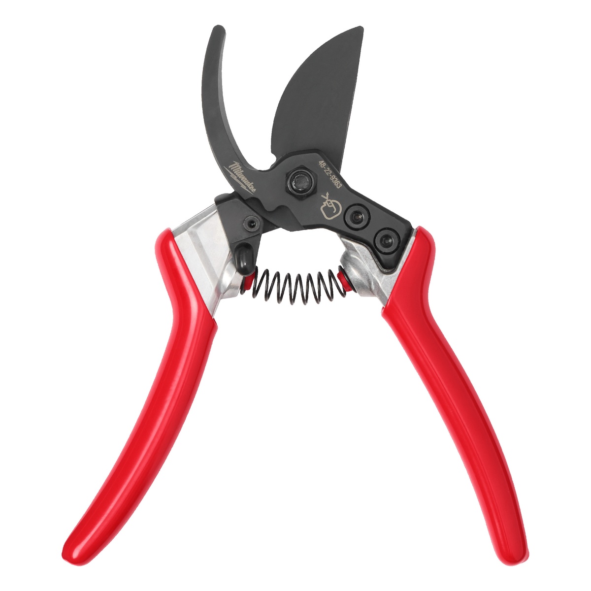 Milwaukee Gartenschere Bypass, Äste bis 20 mm, 193 mm, geschmiedete Klingen, Zweistufen-Arretierung
