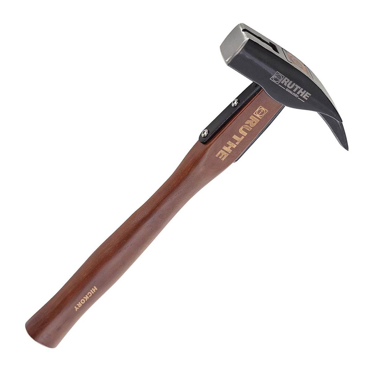 Ruthe Latthammer, glatte Bahn, dänische Form, Hickorystiel 360 mm, magnetischer Nagelhalter