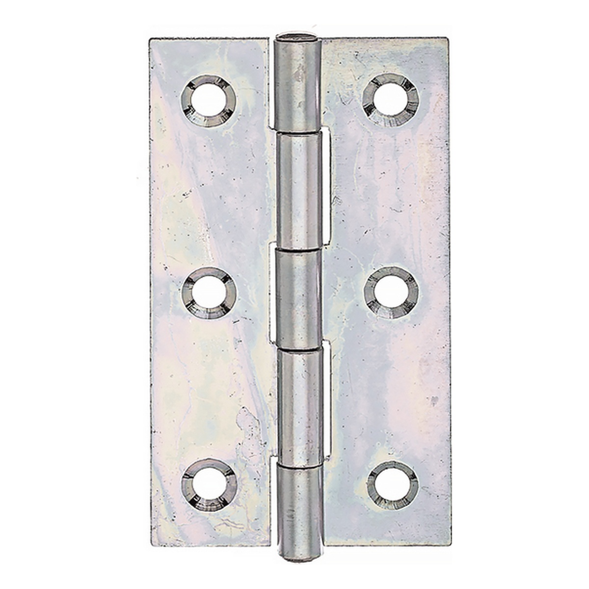 Alberts Scharnier, schmal, 80 x 41 mm, Stahl roh, sendzimirverzinkt vernietetem Edelstahlstift - 1 Stk.