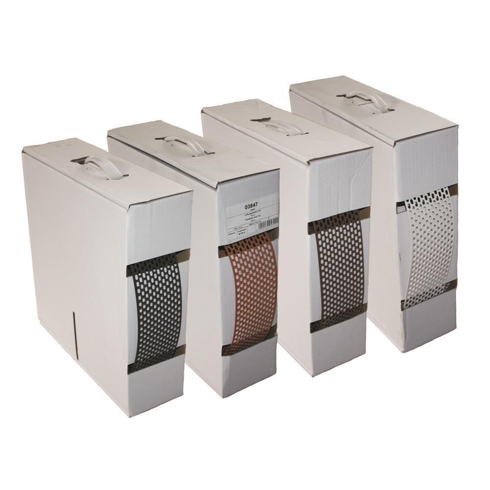 Lüftungsband PVC Rolle Traufgitter 50 mm x 120 m Braun Lüftungsband PVC Rolle Traufgitter 50 mm x 120 m Braun