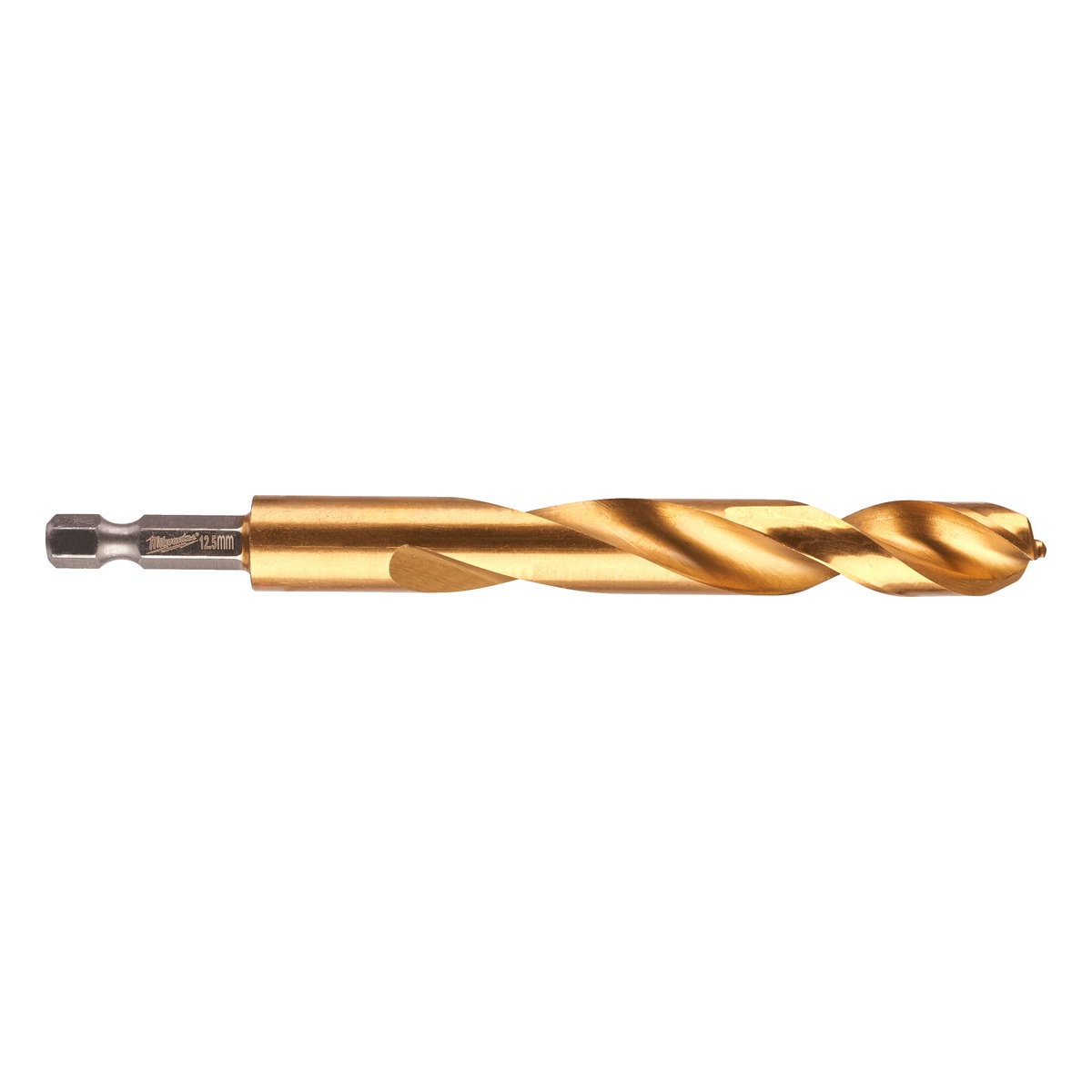 Milwaukee SHOCKWAVE Metallbohrer HSS-G RED HEX Titan 1/4" 12,5 x 128 mm - 1 Stk.