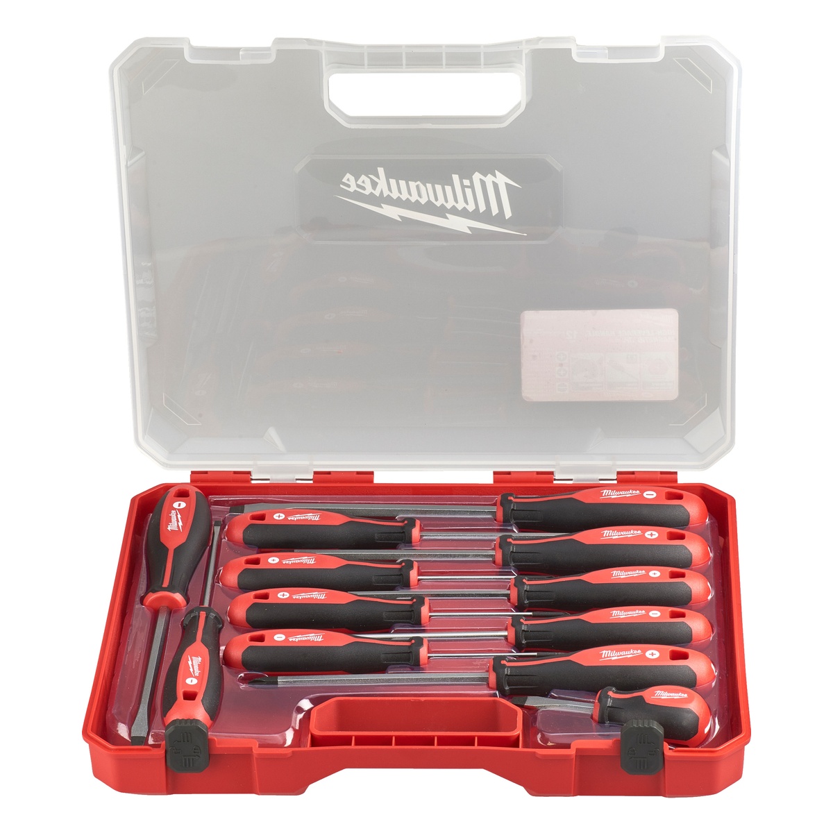 Milwaukee Schraubendreher-Set Tri-Lobe, 12-teilig, PH0 bis PH2, PZ0 bis PZ2, SL 2,5 bis SL 8