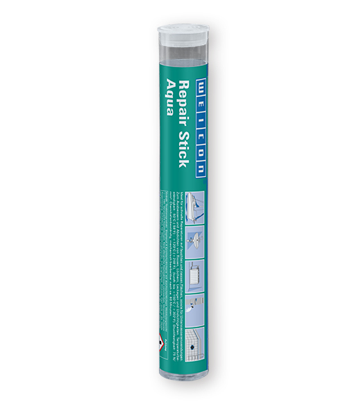 WEICON Repair Stick Aqua, Reparaturknete für Unterwasseranwendungen, 115 g, altweiß