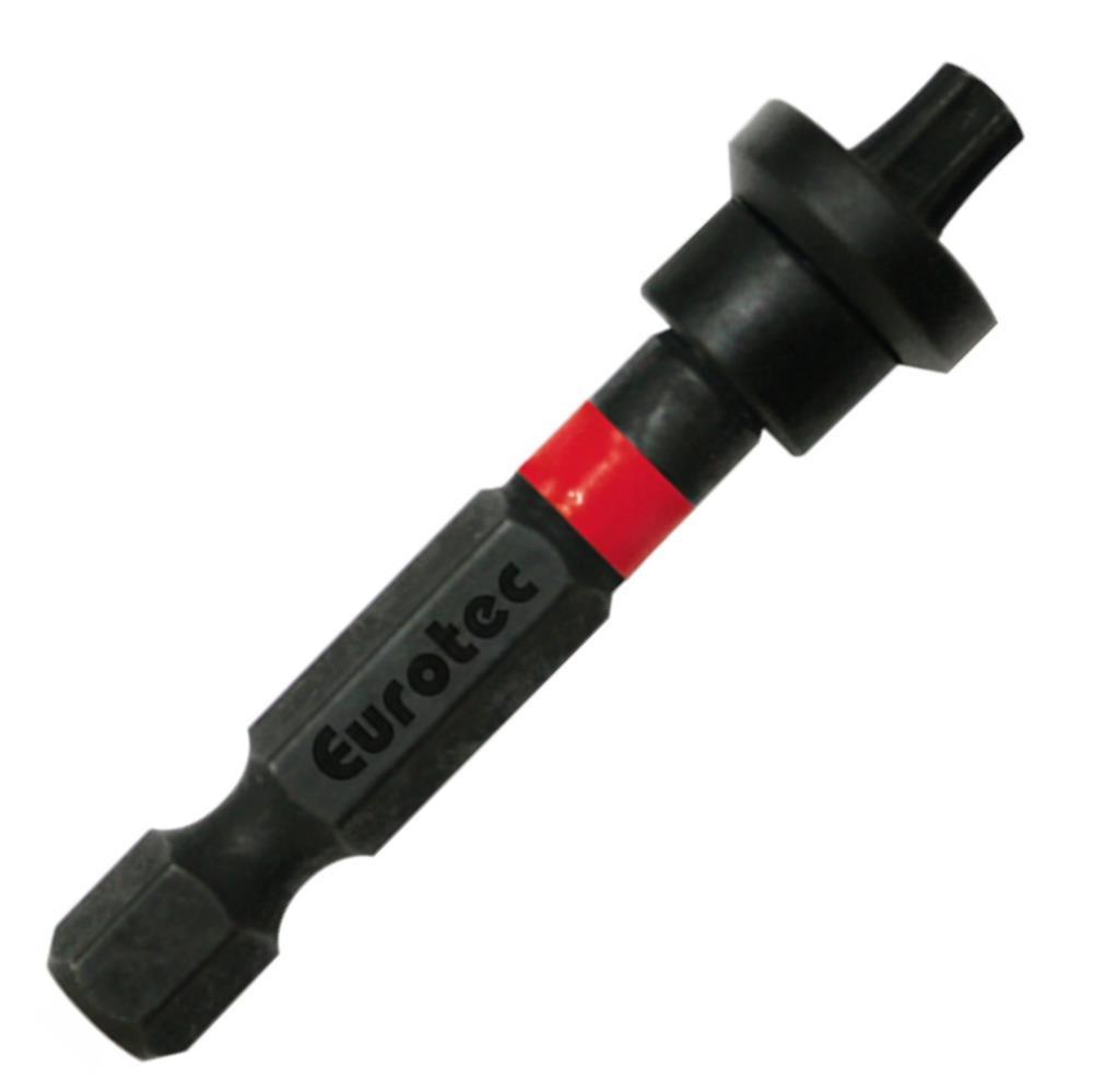 Eurotec Bit Innensechsrund TX30 x 50 mm, Magnet TX-Lang-Bit, rot, hält lange Schrauben auch waagerecht