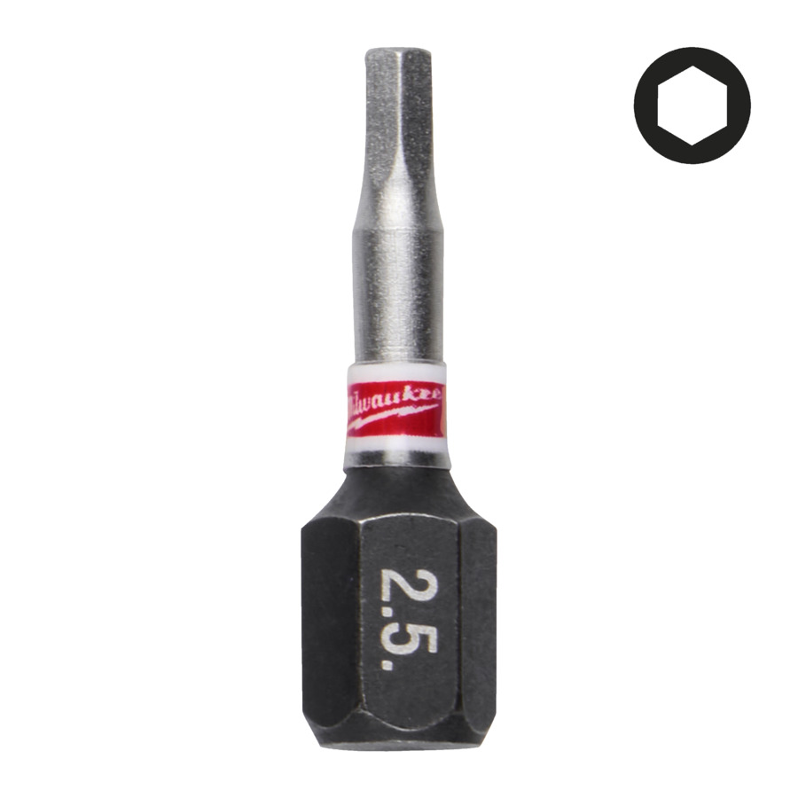 Milwaukee Bit HEX8 25mm Shockwave (3)