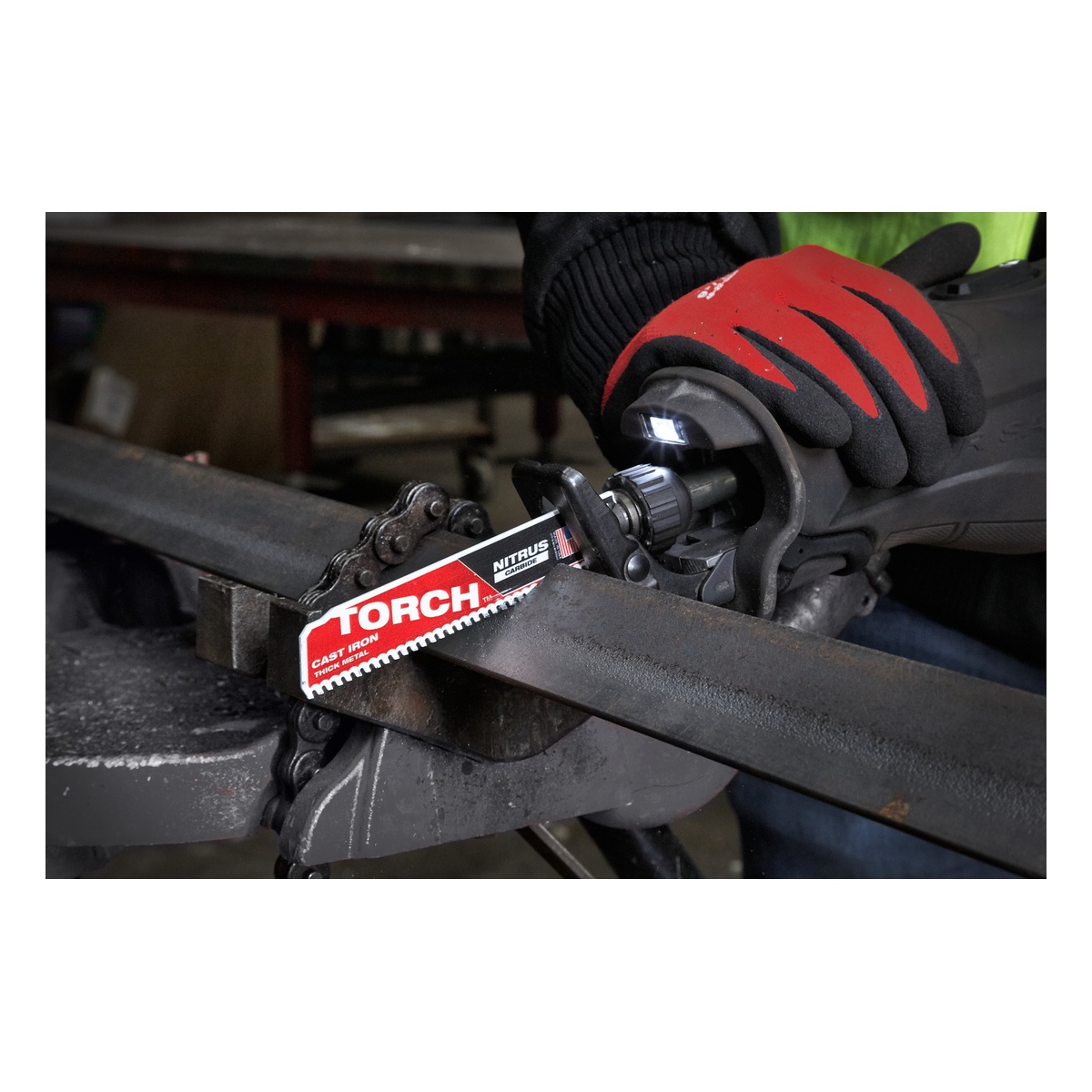 Milwaukee Säbelsägeblatt Metall THE TORCH NITRUS HM-bestückt 150 x 3,2 mm (8 TPI) - 1 Stk.