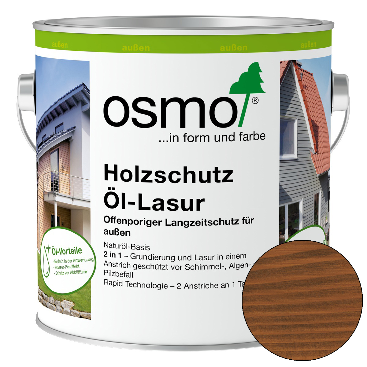 Osmo Holzschutz Öl-Lasur Nussbaum 2,5 l Osmo Holzschutz Öl-Lasur Nussbaum 2,5 l
